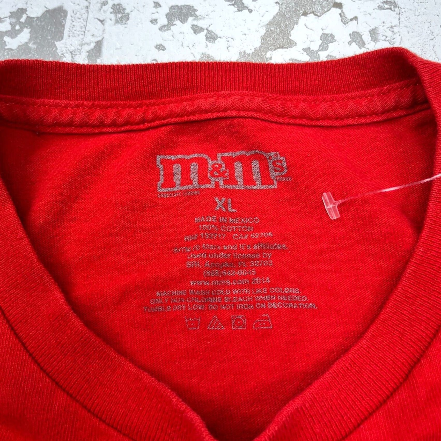 Vintage VINTAGE M&Ms Shirt Men XL Red Tee All Over Print AOP Y2K Cyber Big Head Racing Shirt Size US XL / EU 56 / 4 - 3 Thumbnail