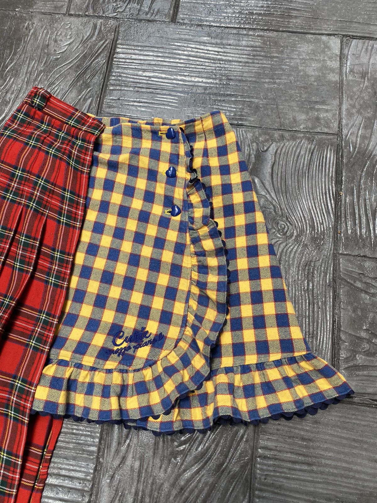 Japanese Brand 🔥RARE🔥 Mezzo Piano Split Yellow/Red Tartan Seditionaries Size 27" / US 4 / IT 40 - 2 Thumbnail