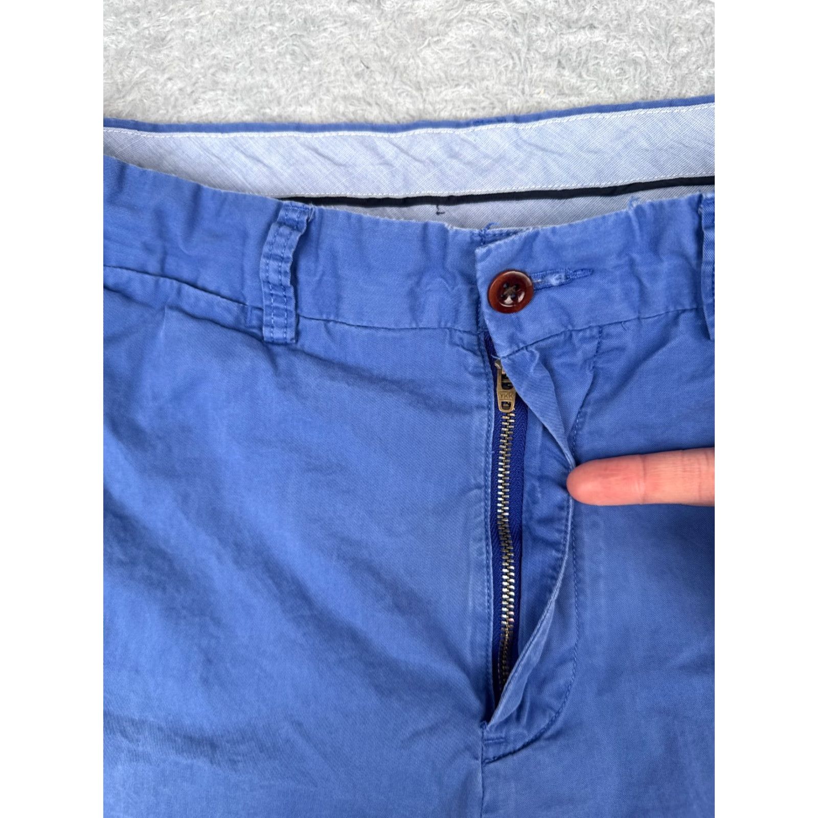 Polo Ralph Lauren Polo Ralph Lauren Shorts Men 33 Blue Chino Pima Cotton Blend Classic Fit Size US XS / EU 42 / 0 - 7 Thumbnail