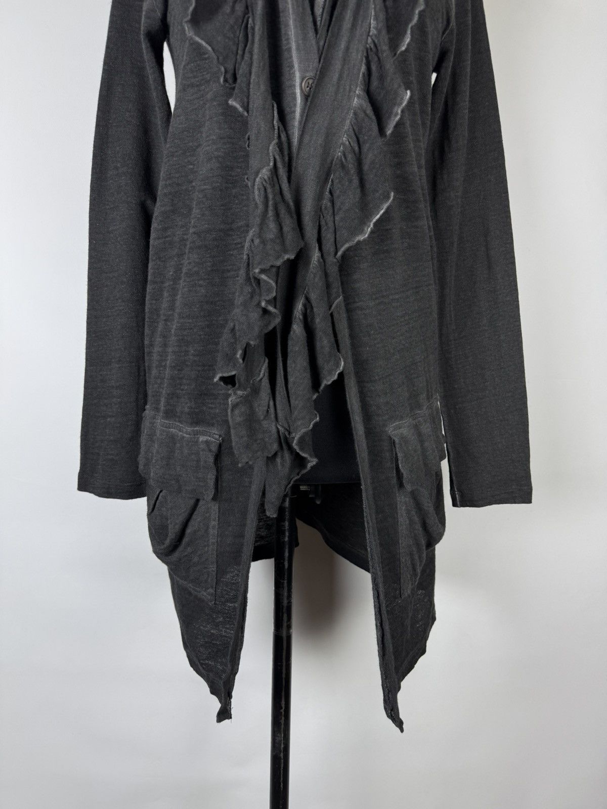 Cop Copine Cop copine asymmetrical layered draped scarf zip cardigan Size L / US 10 / IT 46 - 4 Thumbnail