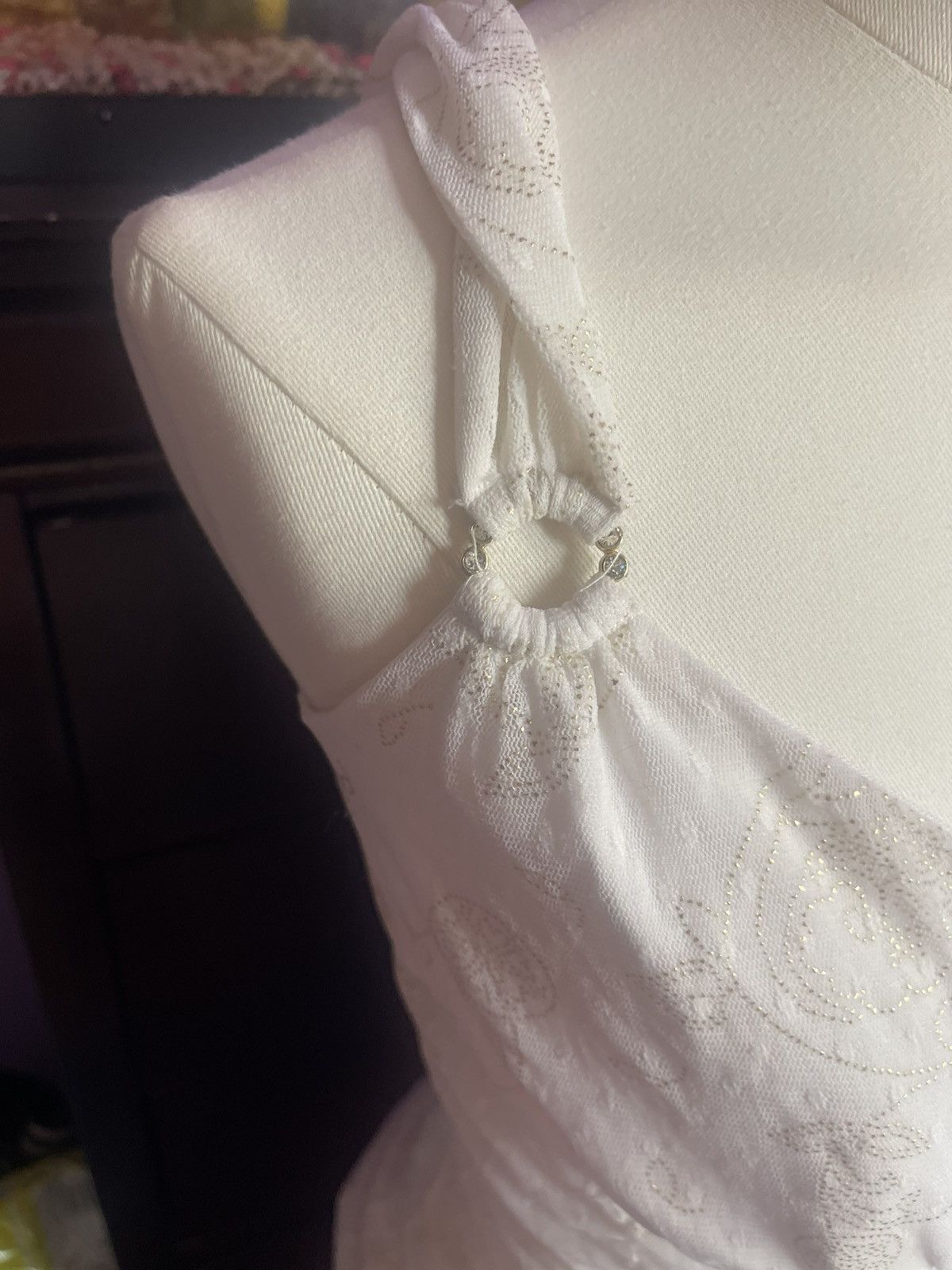 Express White lace top with adjustable straps and back. Size S / US 4 / IT 40 - 3 Thumbnail