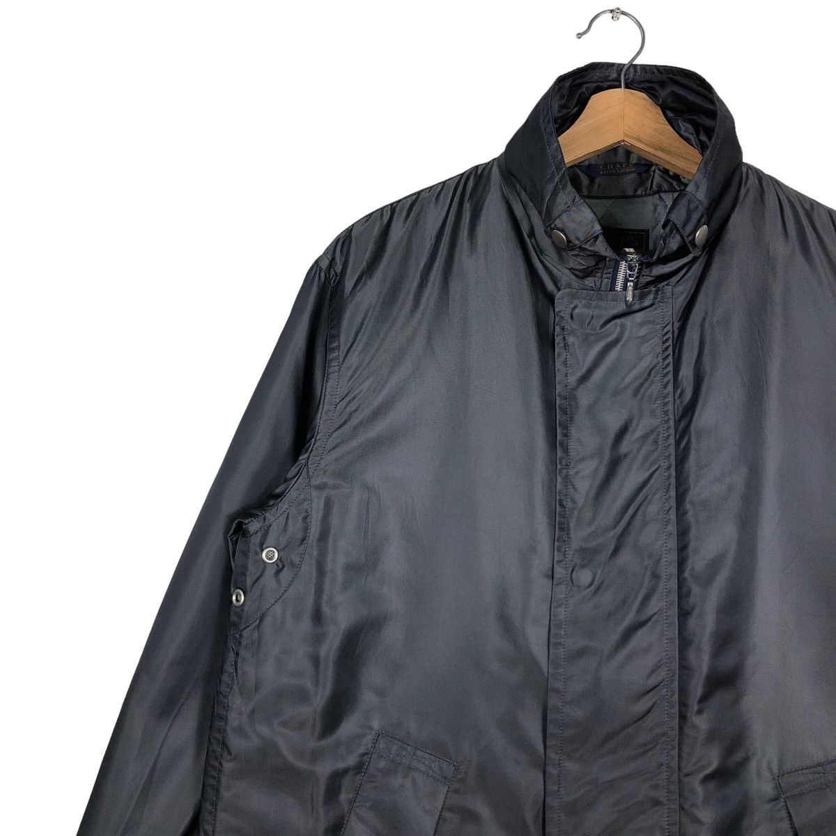 Japanese Brand 🔥Vintage Long Jacket Waxed Design Chaps Ralph Laure Size US S / EU 44-46 / 1 - 7 Thumbnail