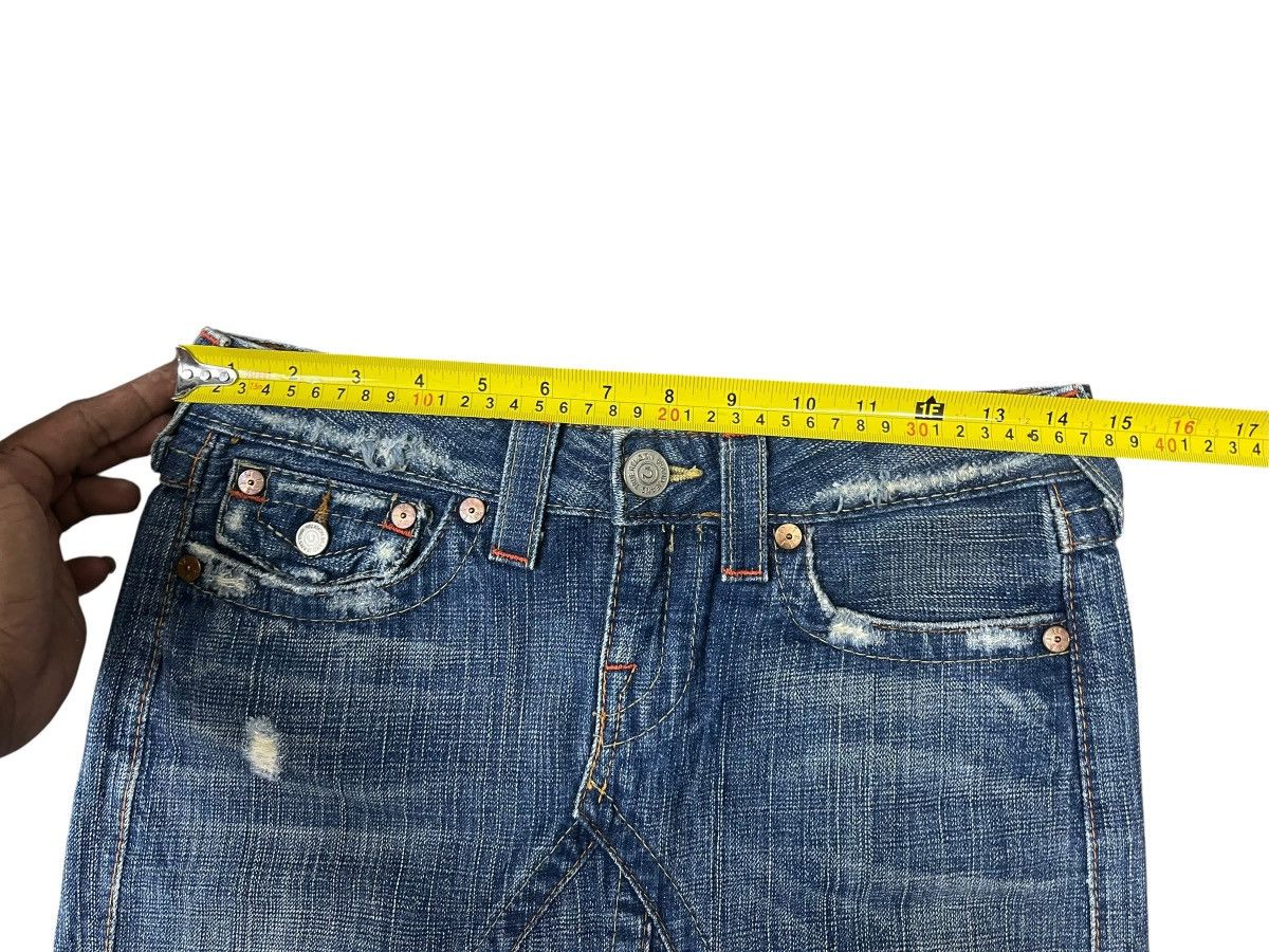 True Religion Vintage True Religion Distressed Mini Skirt Streetwear Size 26" / US 2 / IT 38 - 4 Thumbnail