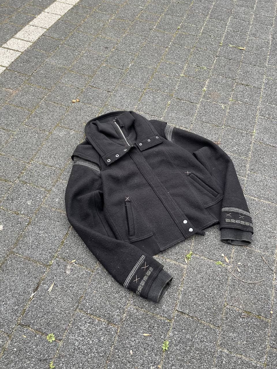 Marithe + Francois Girbaud Vintage rare Marithe Francois Girbaud wool jacket 00s Size M / US 6-8 / IT 42-44 - 5 Thumbnail