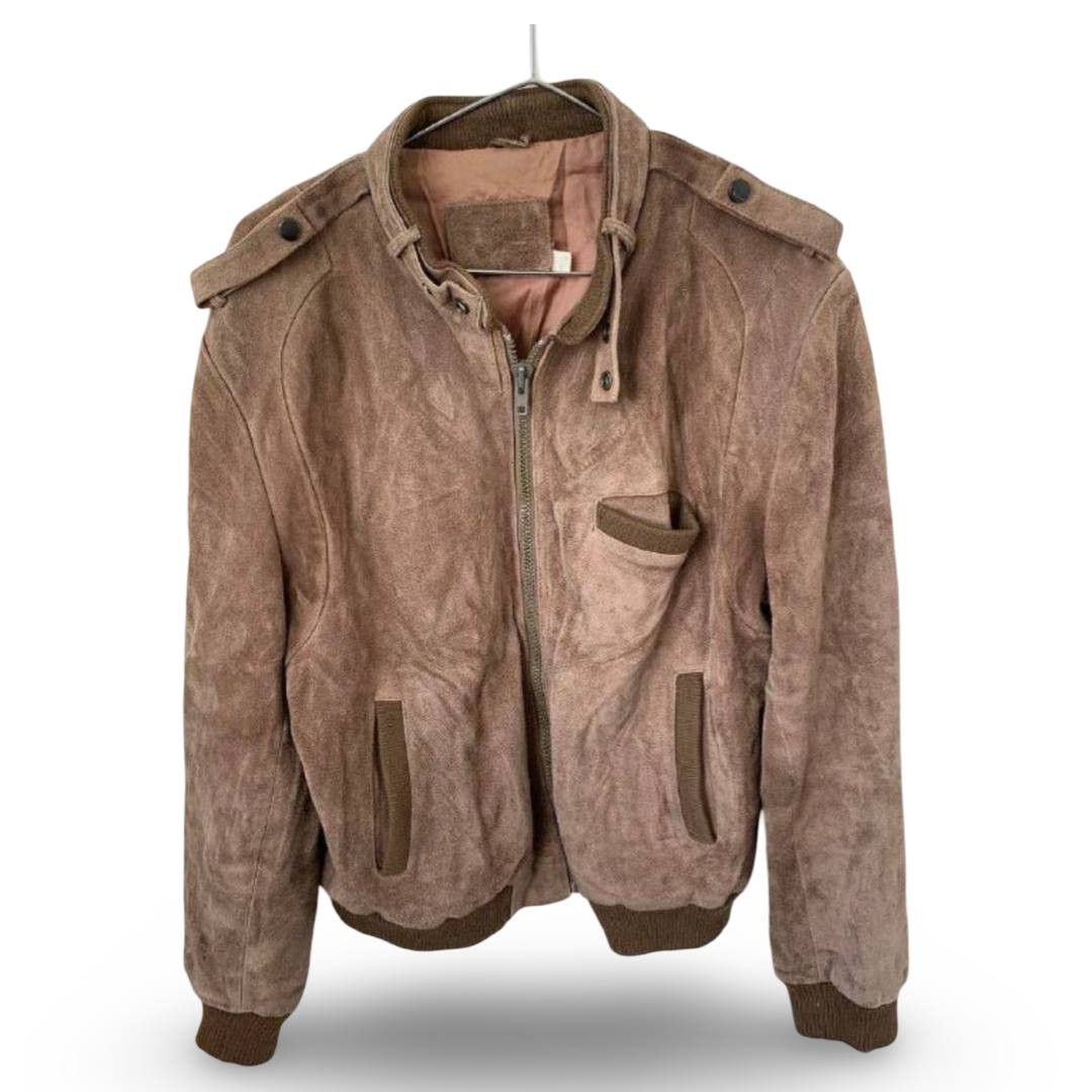 Leather Leather bomber VTG #1057 Size US L / EU 52-54 / 3 - 1 Thumbnail