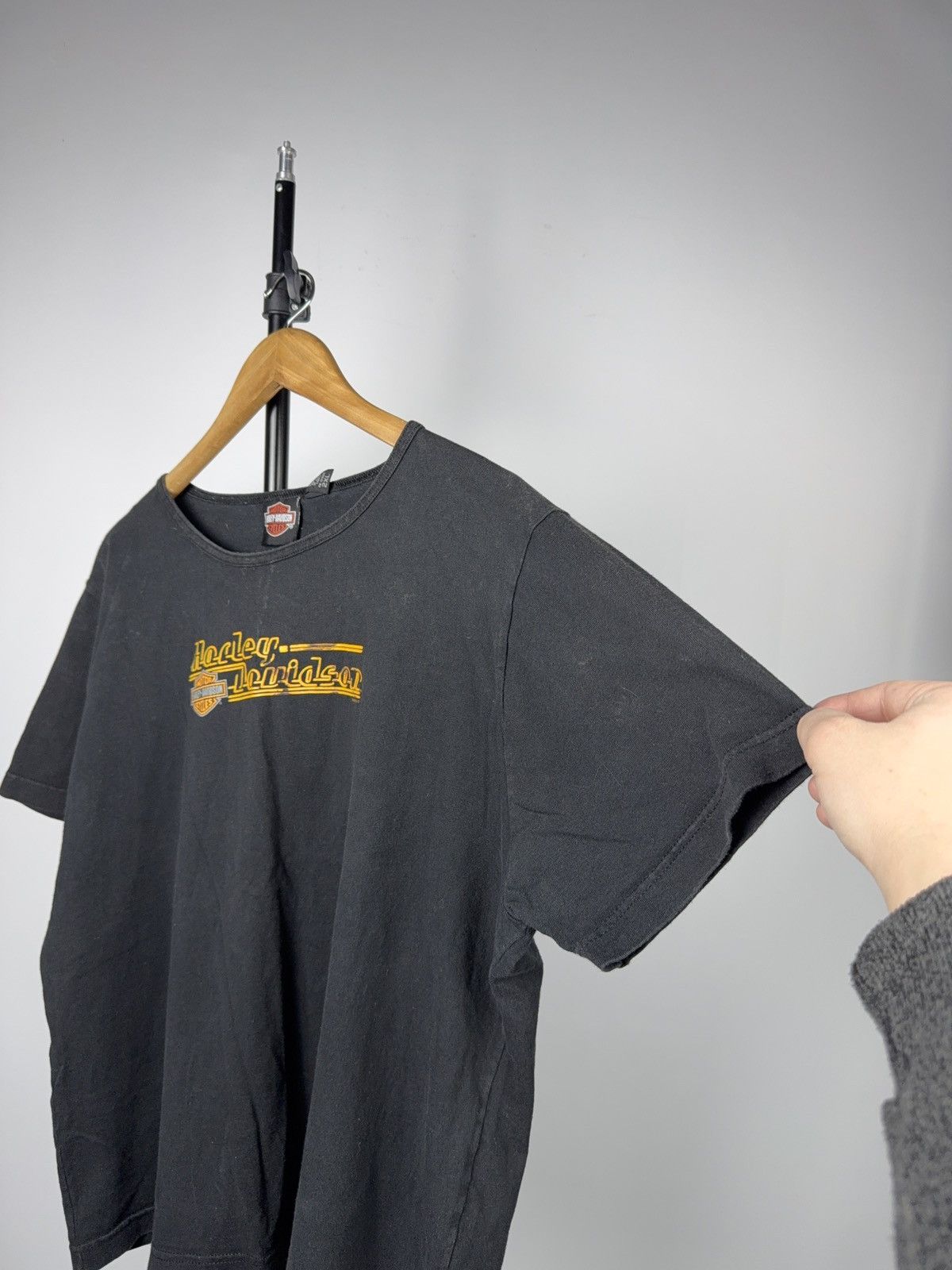 Harley Davidson Retro Moto Biker Harley-Davidson 2004 Black Graphic T-Shirt Size US S / EU 44-46 / 1 - 5 Thumbnail