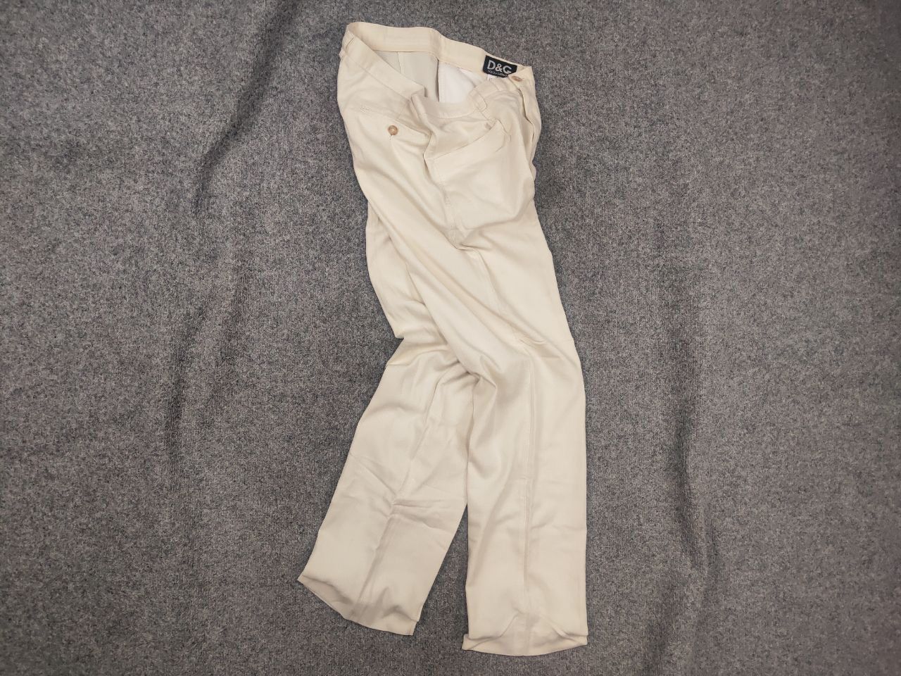 Dolce & Gabbana Vintage 90s Dolce & Gabbana Cotton herringbone Trouser Pants Size US 34 / EU 50 - 2 Thumbnail