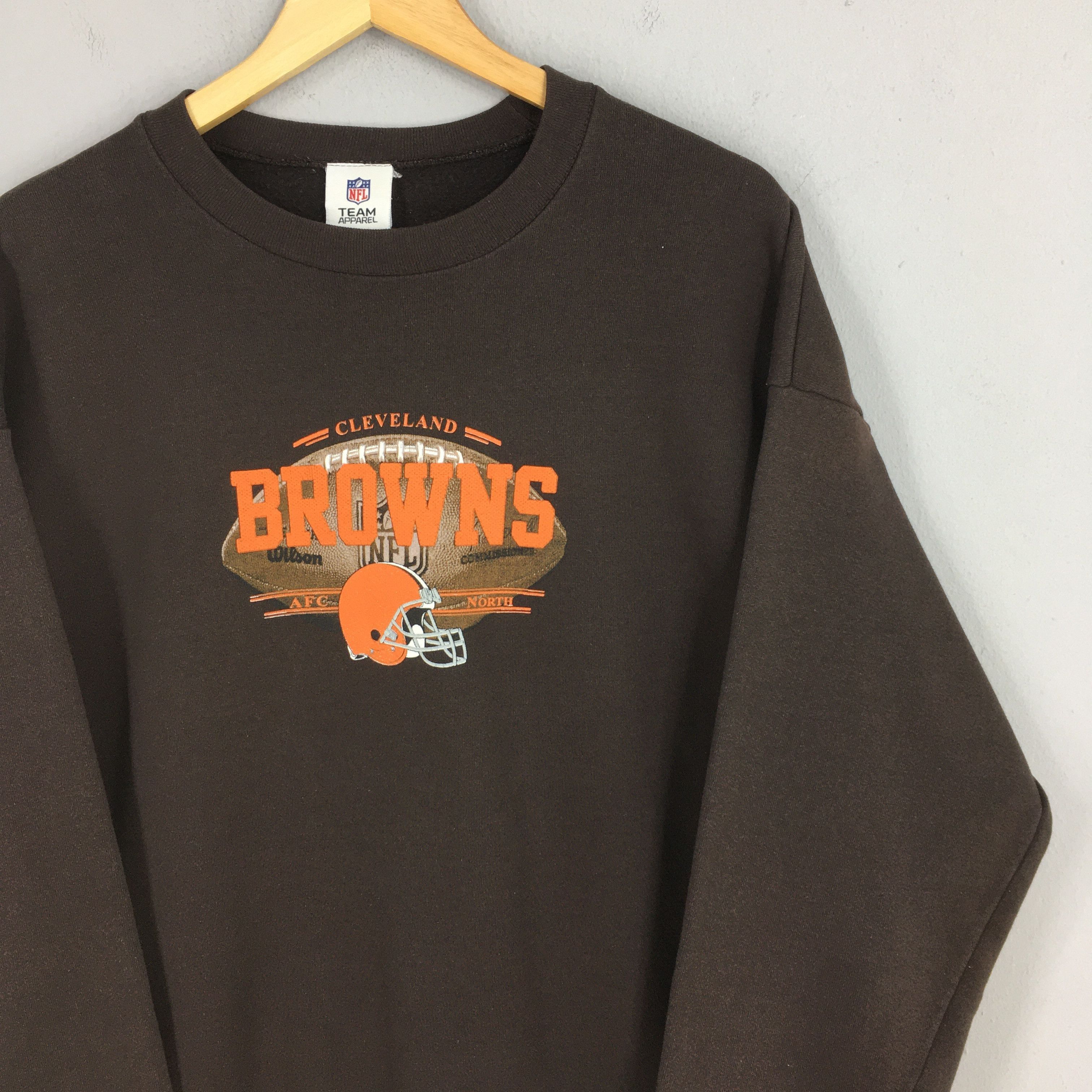 NFL Vintage Cleveland Browns Rugby NFL Sweatshirt XLarge Size US XL / EU 56 / 4 - 2 Thumbnail