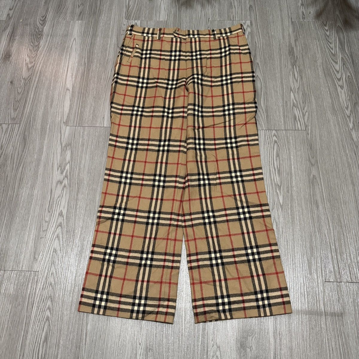 Burberry Burberry Nova Check Wool Pants Size US 34 / EU 50 - 1 Thumbnail