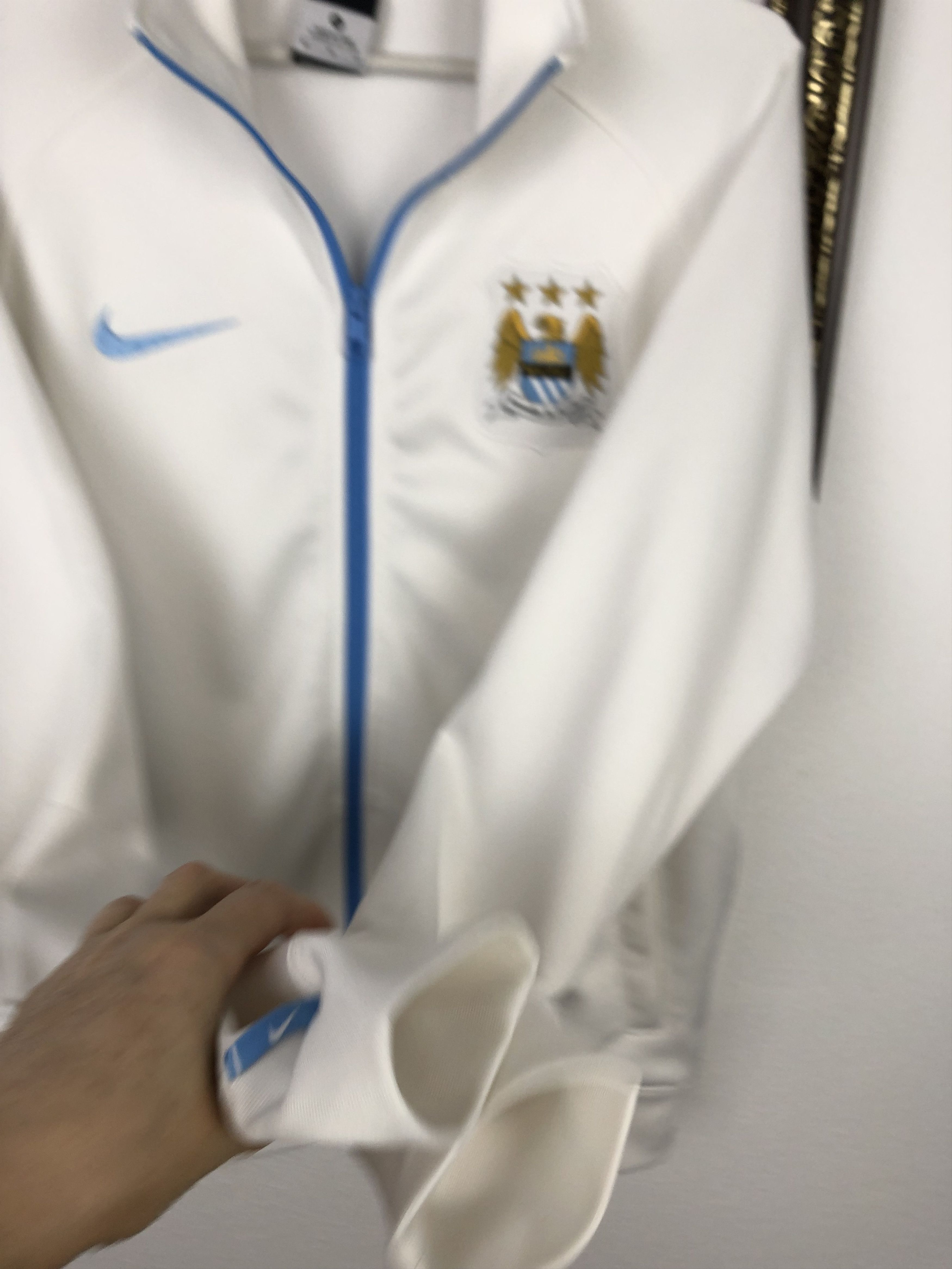Vintage Nike Manchester City Football Jacket Soccer Track