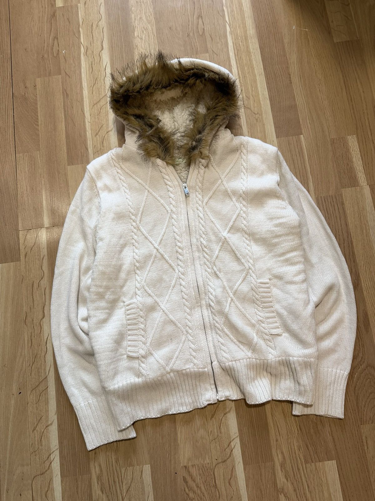 Japanese Brand Faux fur hoodie styled Ifsixwasnine lgb 2000s archive punk Size US M / EU 48-50 / 2 - 3 Thumbnail