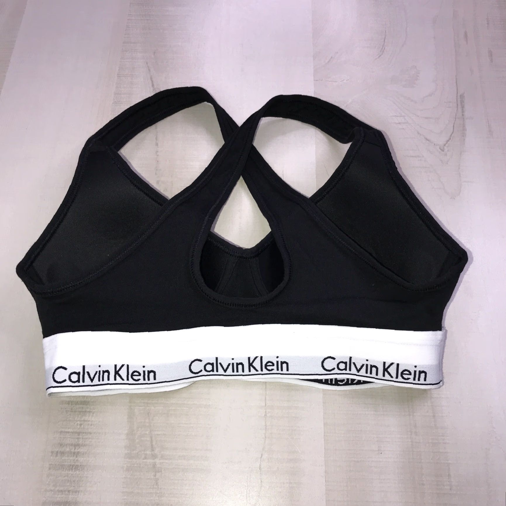 Calvin Klein calvin klein Sports Bra Band Logo Padded EUC Women S Multicolor Activewear Shirt/Top Size ONE SIZE - 2 Thumbnail