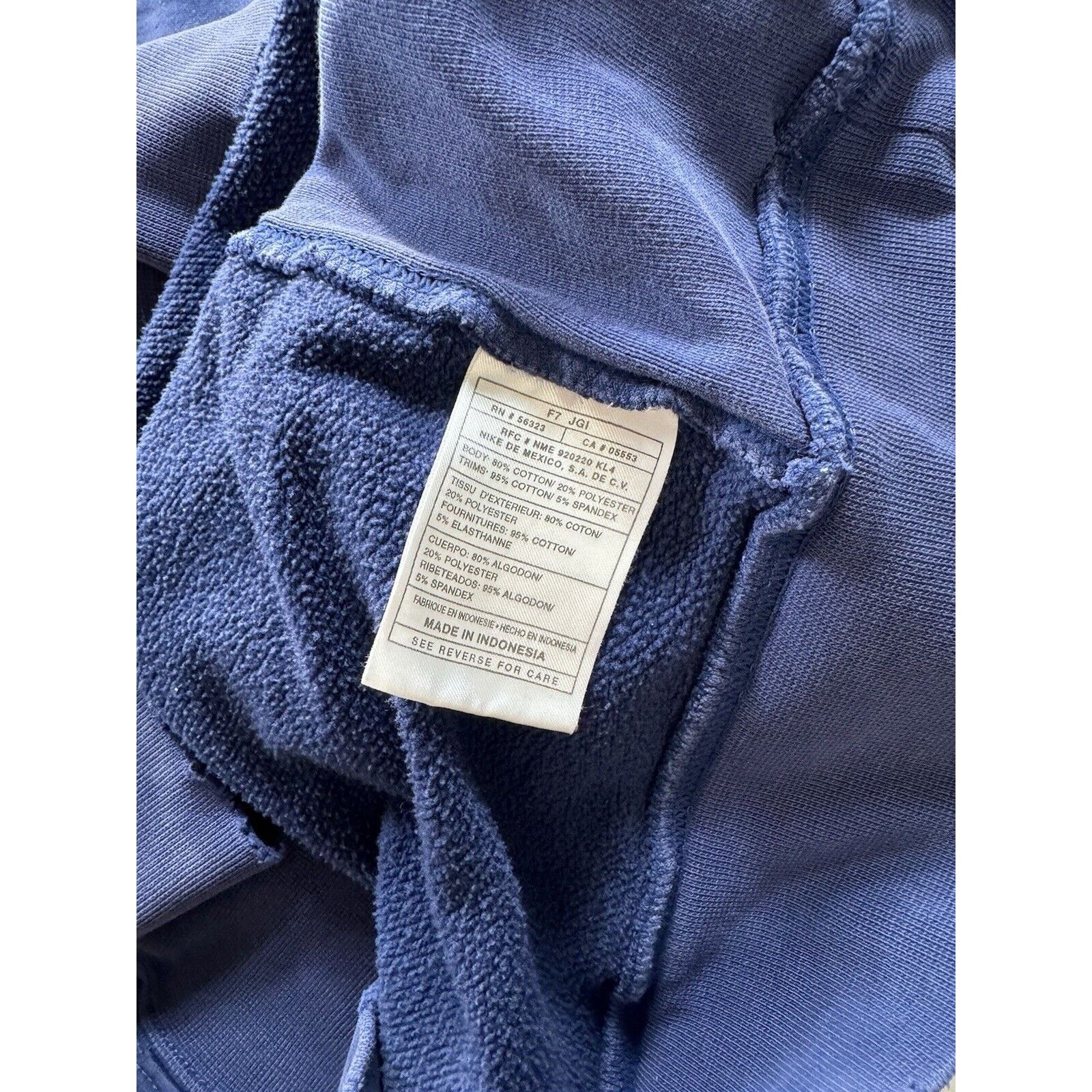 Nike Vintage Nike Center Swoosh 1/4 Zip Hoodie Men’s L Blue 90s Size US L / EU 52-54 / 3 - 6 Thumbnail