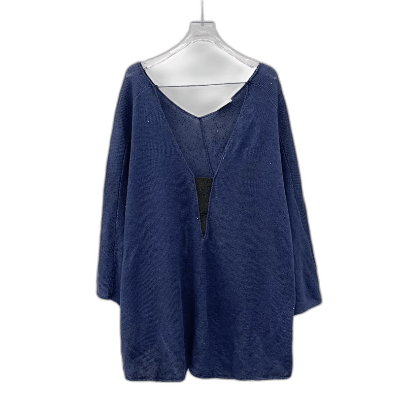 Brunello Cucinelli Brunello Cucinelli V-Neck Long Sleeve Knit Top Size XXL / US 16-18 / IT 52-54 - 1 Thumbnail