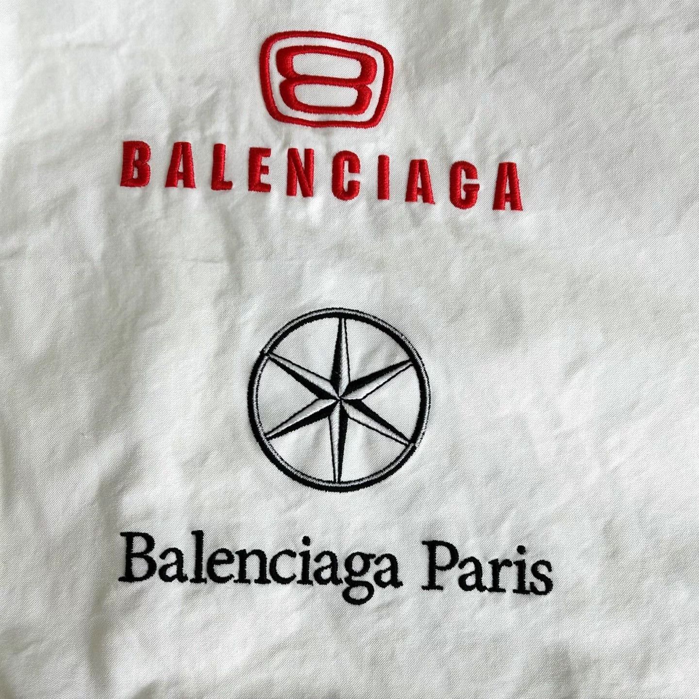 Balenciaga BALENCIAGA Racing Logo Zipped White Windbreaker S Size US S / EU 44-46 / 1 - 7 Thumbnail