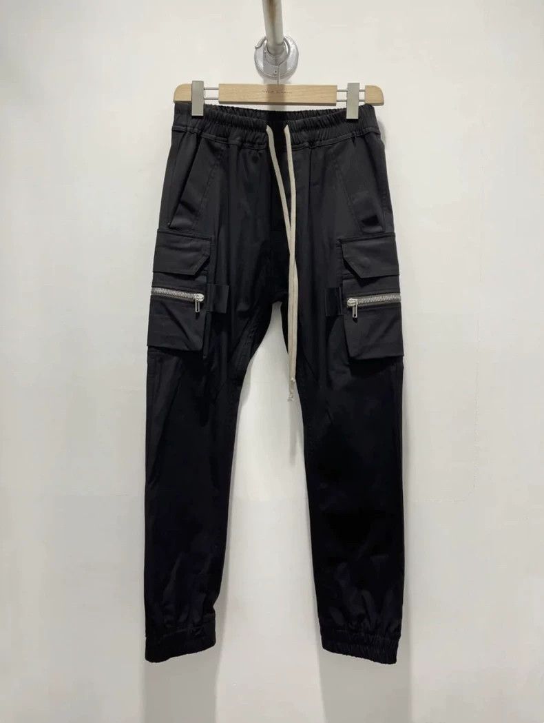 Rick Owens Rick Owens Men's Black Cargo Pants Size US 31 - 1 Thumbnail