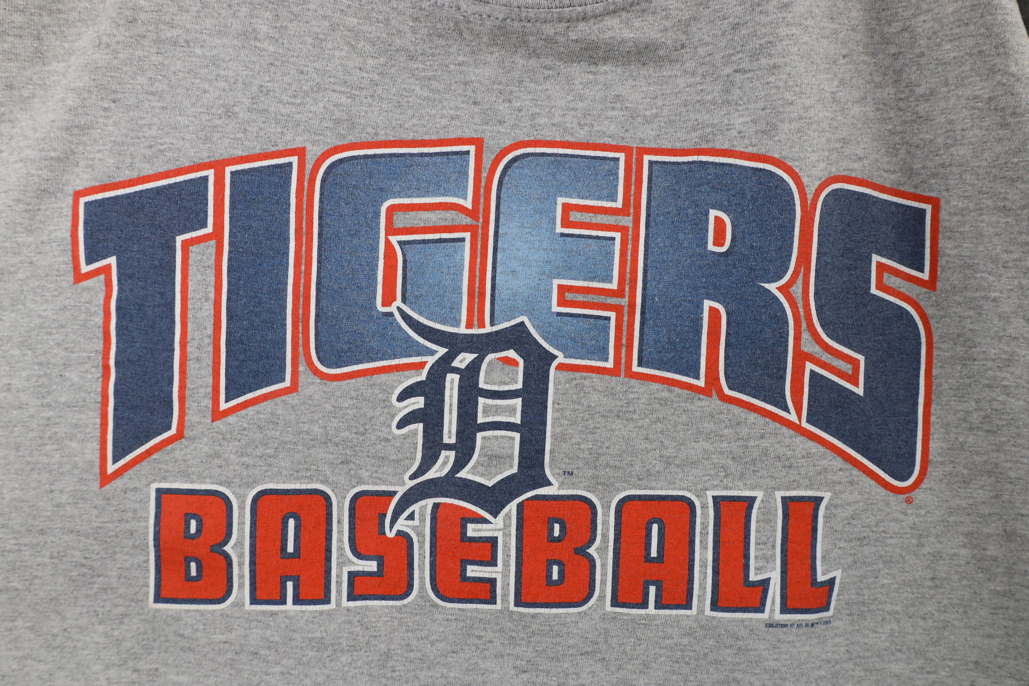 Starter × Vintage Vintage 90s Starter Tigers Baseball T-Shirt Heather Gray Size US XL / EU 56 / 4 - 5 Thumbnail