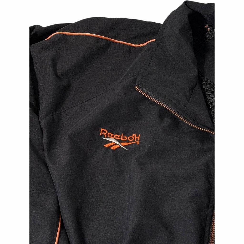 Reebok Vintage 90s Reebok Black Full Zip Windbreaker Jacket Size L Retro Streetwear Size US L / EU 52-54 / 3 - 6 Thumbnail