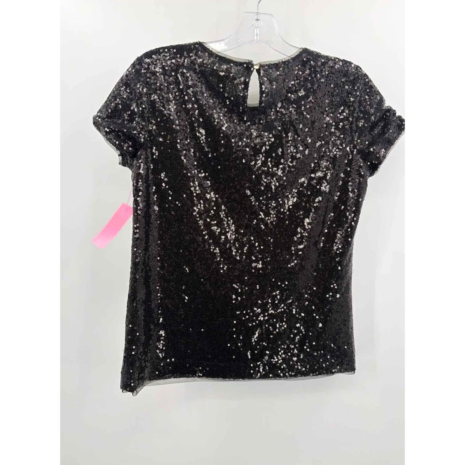 Vintage Maison Jules Black Sequin Blouse Size Small Size S / US 4 / IT 40 - 3 Thumbnail