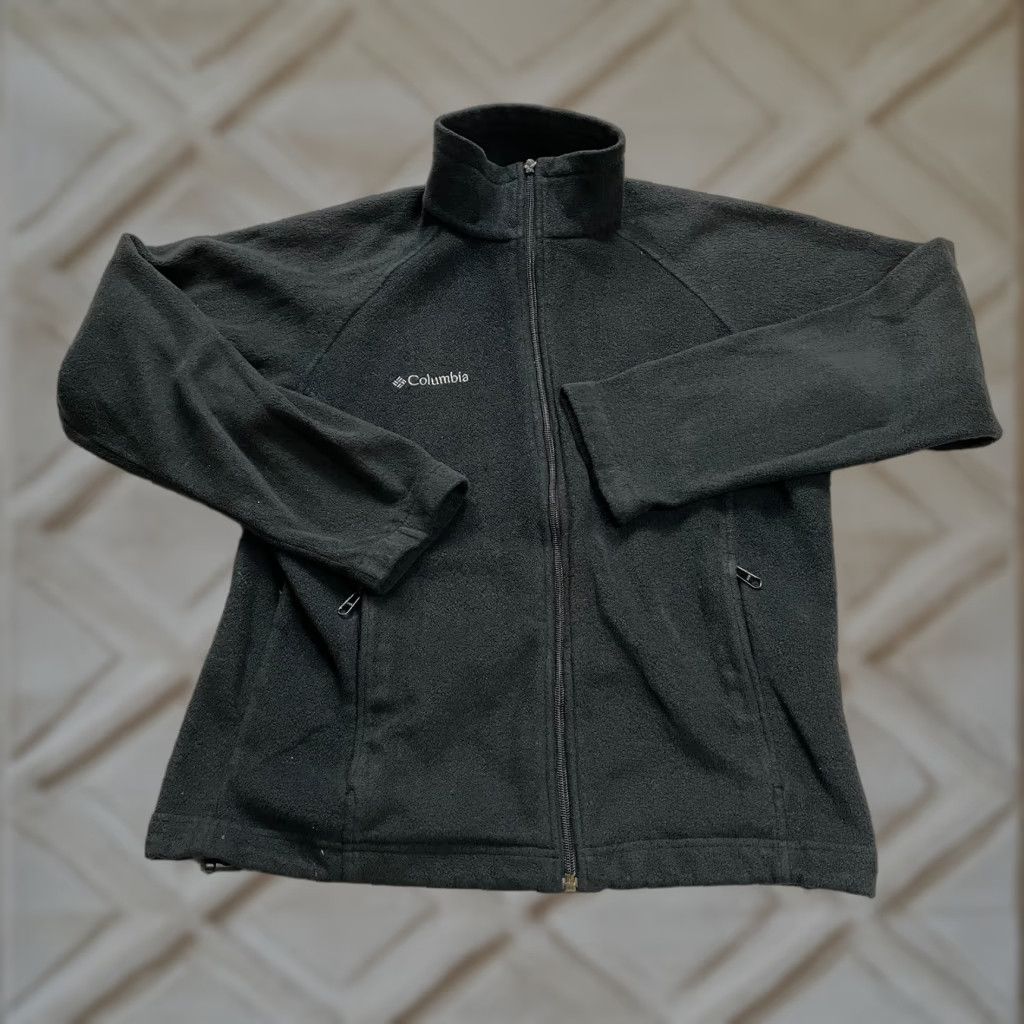 Vintage Columbia Fleece Jacket Womens Small Black High Neck Outdoor Full Zip Pockets Size S / US 4 / IT 40 - 1 Thumbnail