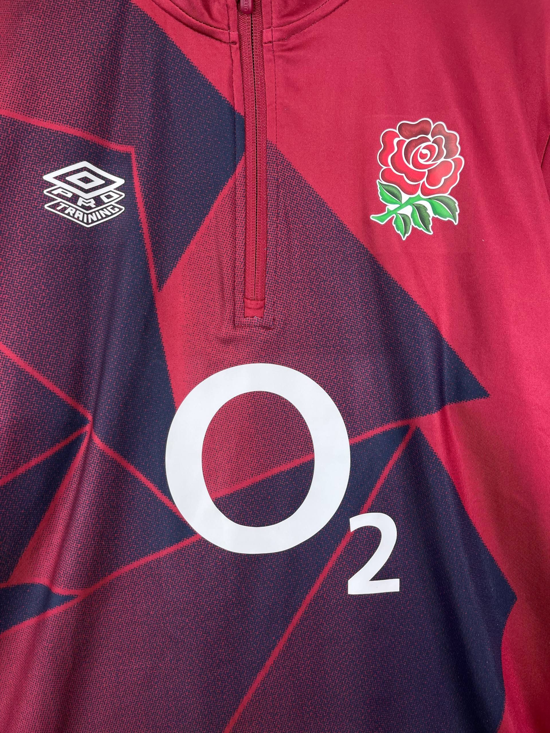 Umbro England Rugby Training Top Umbro O2 Red Quarter Long Size XL Size US XL / EU 56 / 4 - 2 Thumbnail