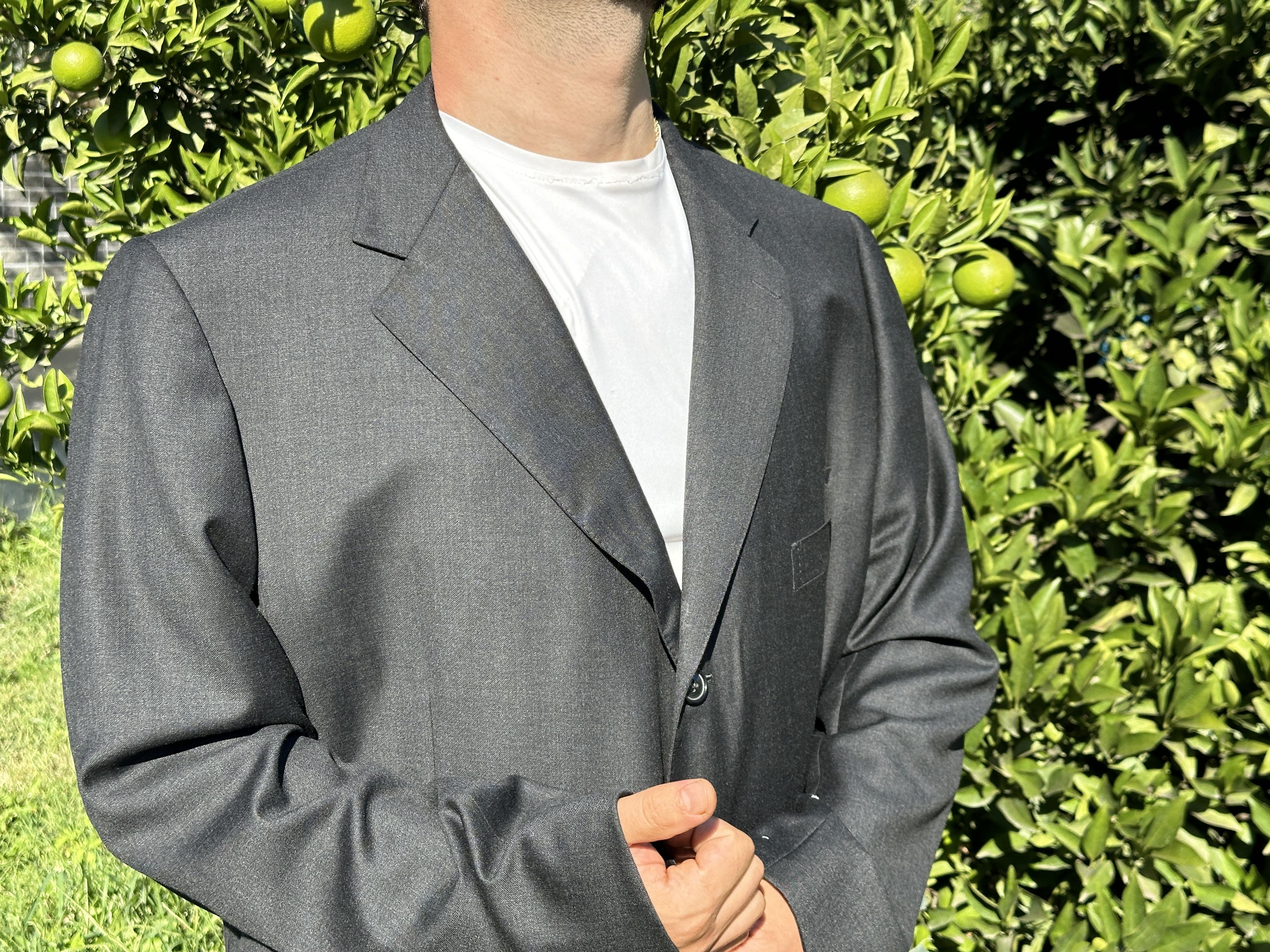 Ermenegildo Zegna Ermenegildo Zegna Su Misura Suit Costume Formal Size 62 R Size 54L - 15 Thumbnail