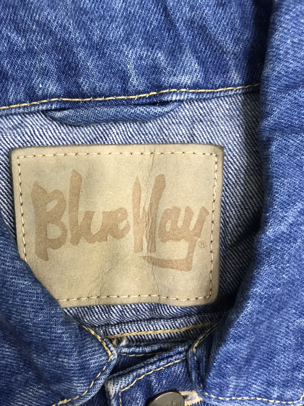 Japanese Brand BLUE WAY Medium Wash Trucker Jacket Size US M / EU 48-50 / 2 - 6 Thumbnail