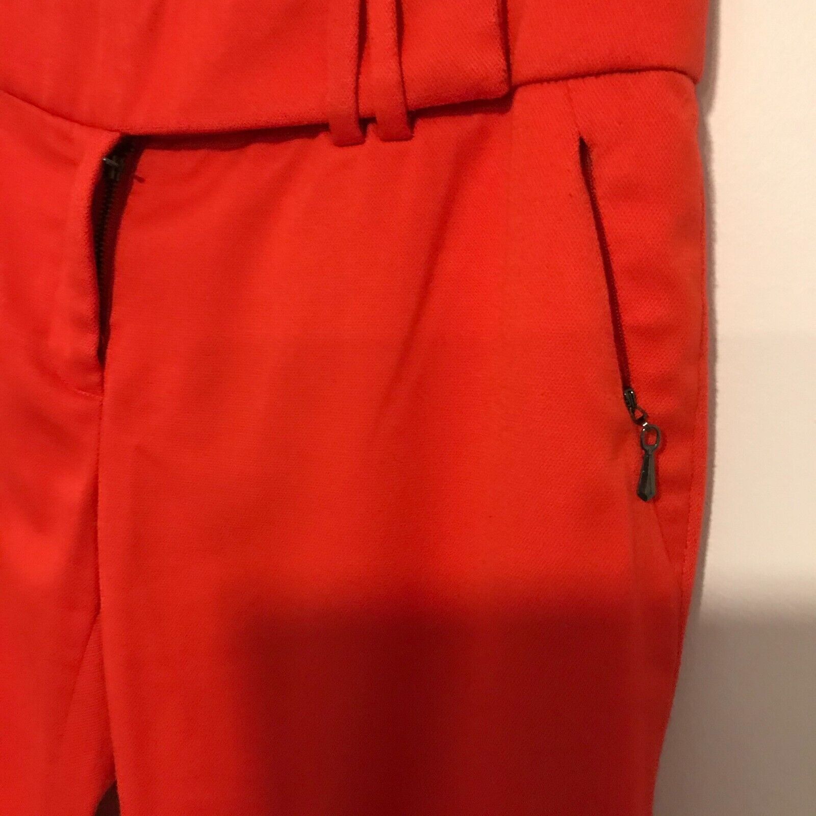 Anthropologie Anthropologie Leifsdottir Orange Cropped Ankle Zipper Pants Size 27" / US 4 / IT 40 - 3 Thumbnail