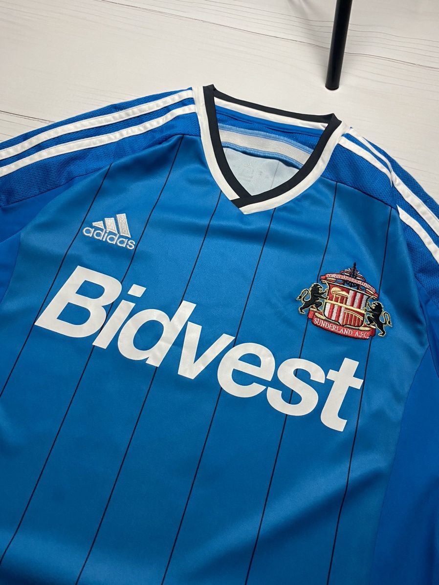 Adidas Adidas Sunderland 2014/15 Away Football Shirt Soccer Jersey Size US L / EU 52-54 / 3 - 6 Thumbnail