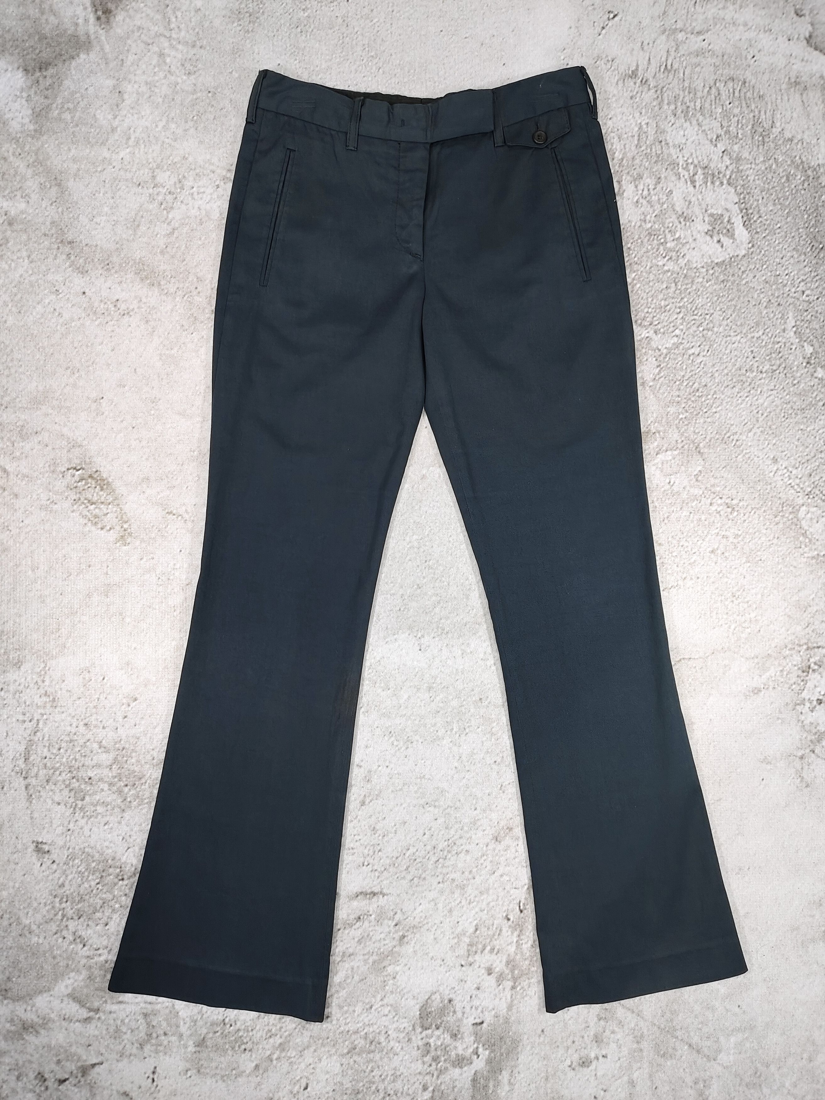 Prada 00s PRADA- Minimalist Tailored Sligth Boot cut Trousers Size 29" - 1 Thumbnail