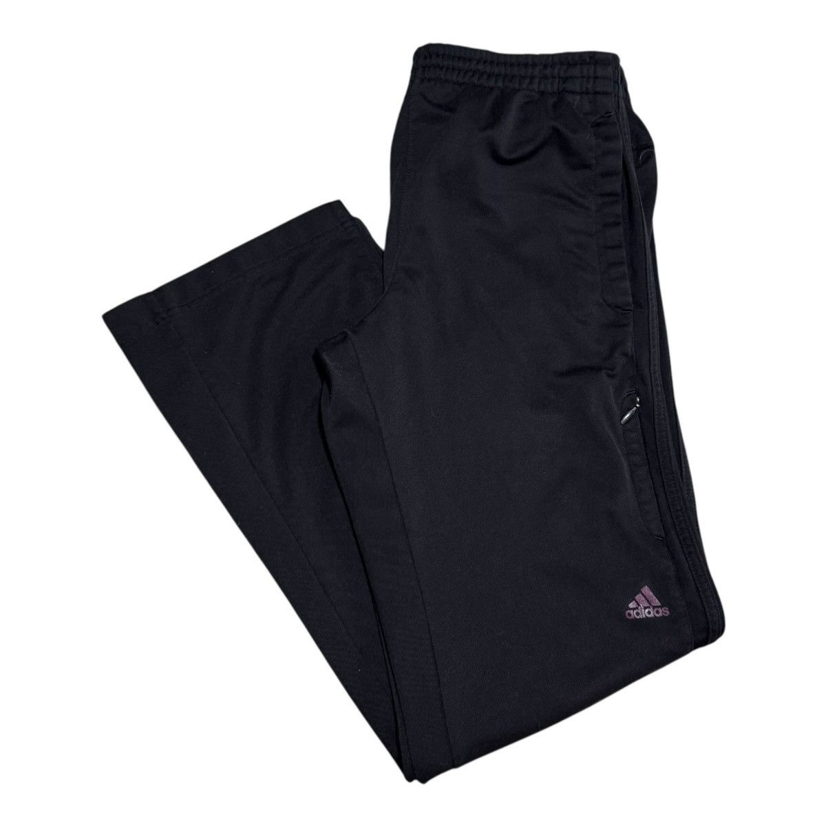 Adidas Adidas Black Maroon Straight Leg Track Pants Men’s Medium Size US 33 - 1 Thumbnail