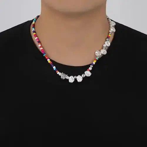 Jewelry Beaded Necklace Chain Size ONE SIZE - 1 Thumbnail
