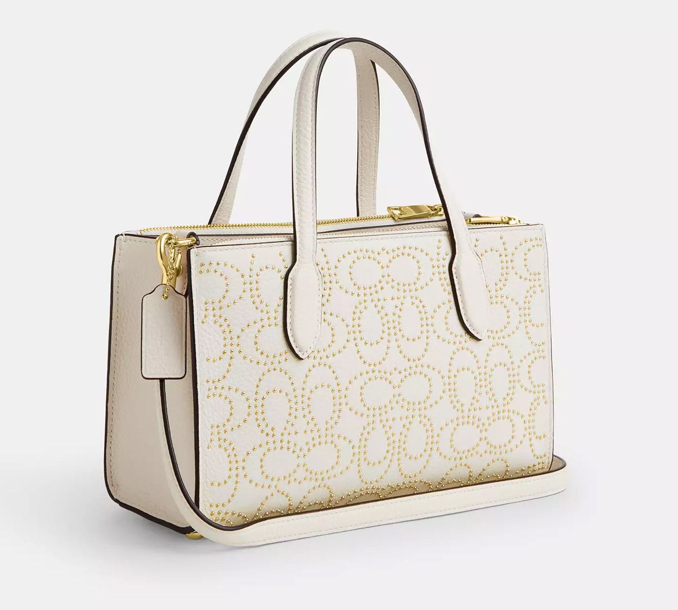 Coach Nina Small Tote Bag With Signature Rivets CX266 Size ONE SIZE - 8 Thumbnail
