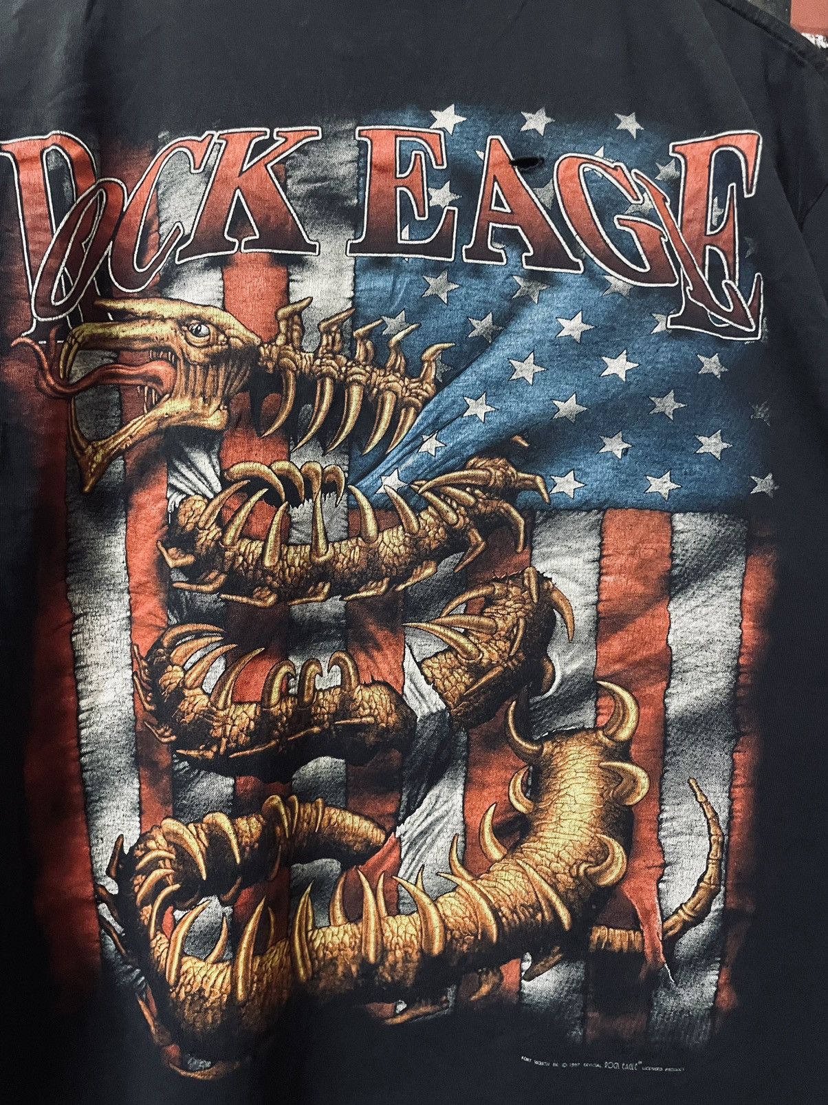 Band Tees VINTAGE OBITUARY X ROCK EAGLE BAND 90s TEE Size US L / EU 52-54 / 3 - 8 Thumbnail