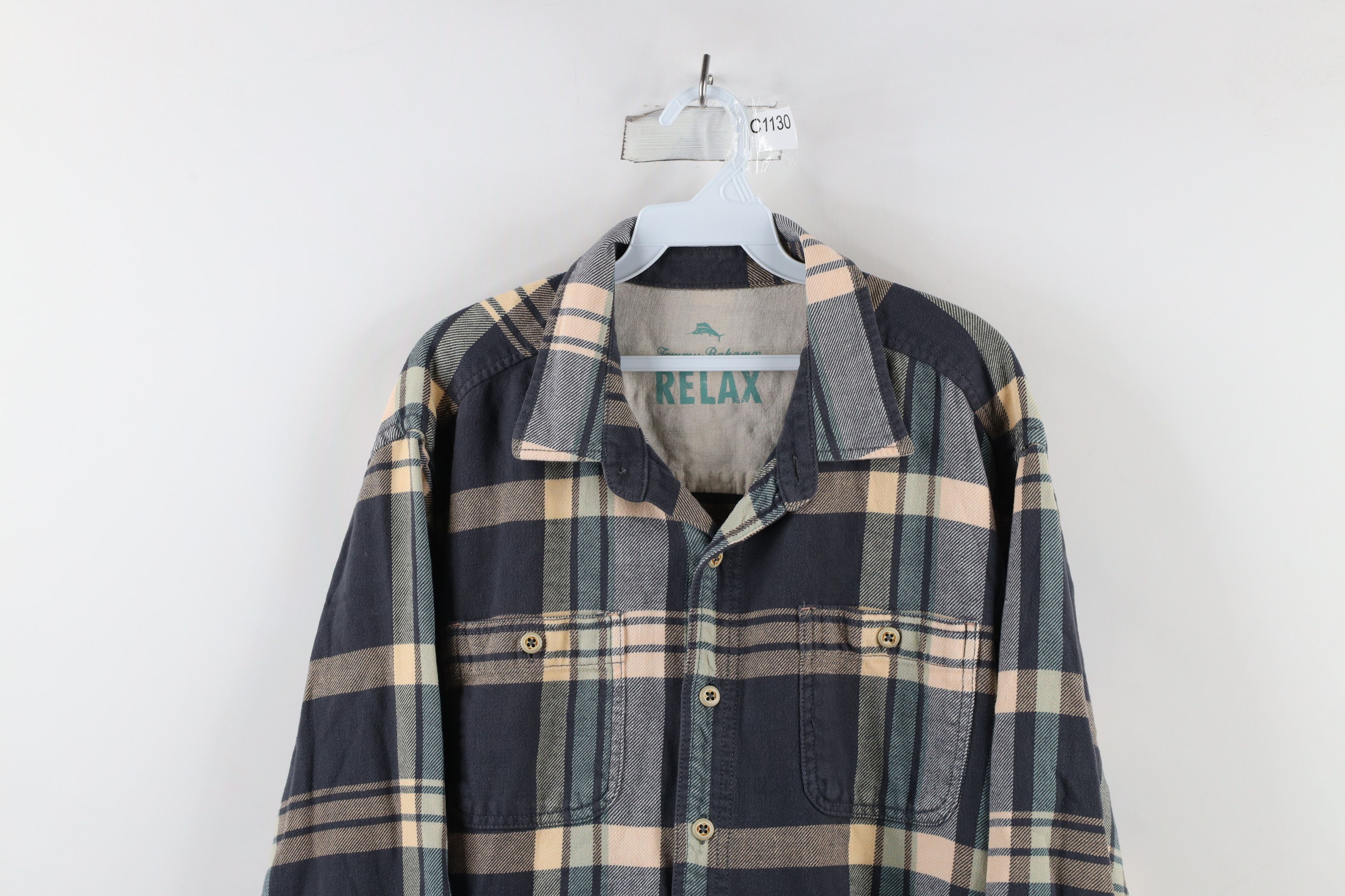 Tommy Bahama × Vintage Tommy Bahama Relax Collared Button Shirt Plaid Cotton Size US XL / EU 56 / 4 - 2 Thumbnail