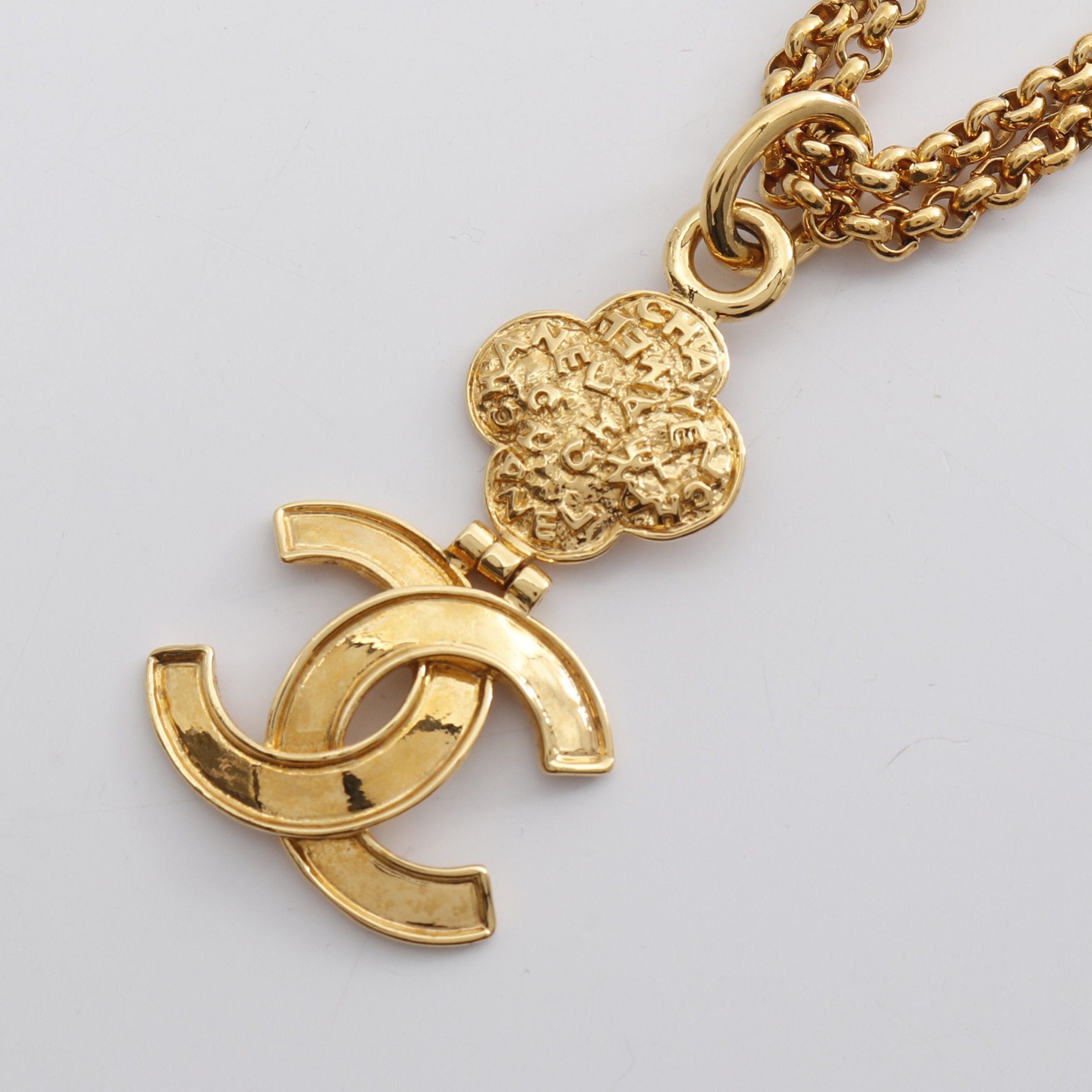 Chanel Chanel Coco Mark Necklace Gp Gold 95A Size ONE SIZE - 1 Thumbnail