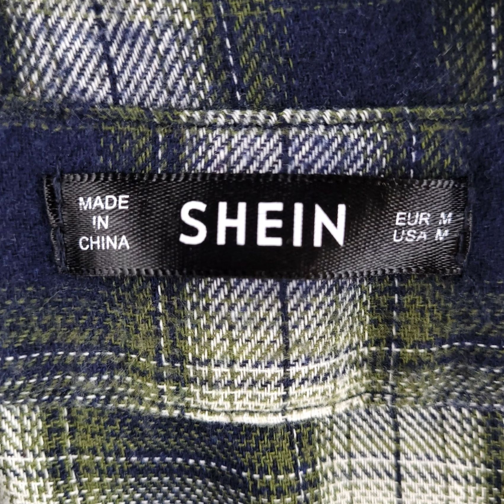 Shein SheIn Flannel Button-Up Shirt Womens Medium Green Plaid Tie Front Collared Long Sleeve Shirt Size M / US 6-8 / IT 42-44 - 4 Thumbnail