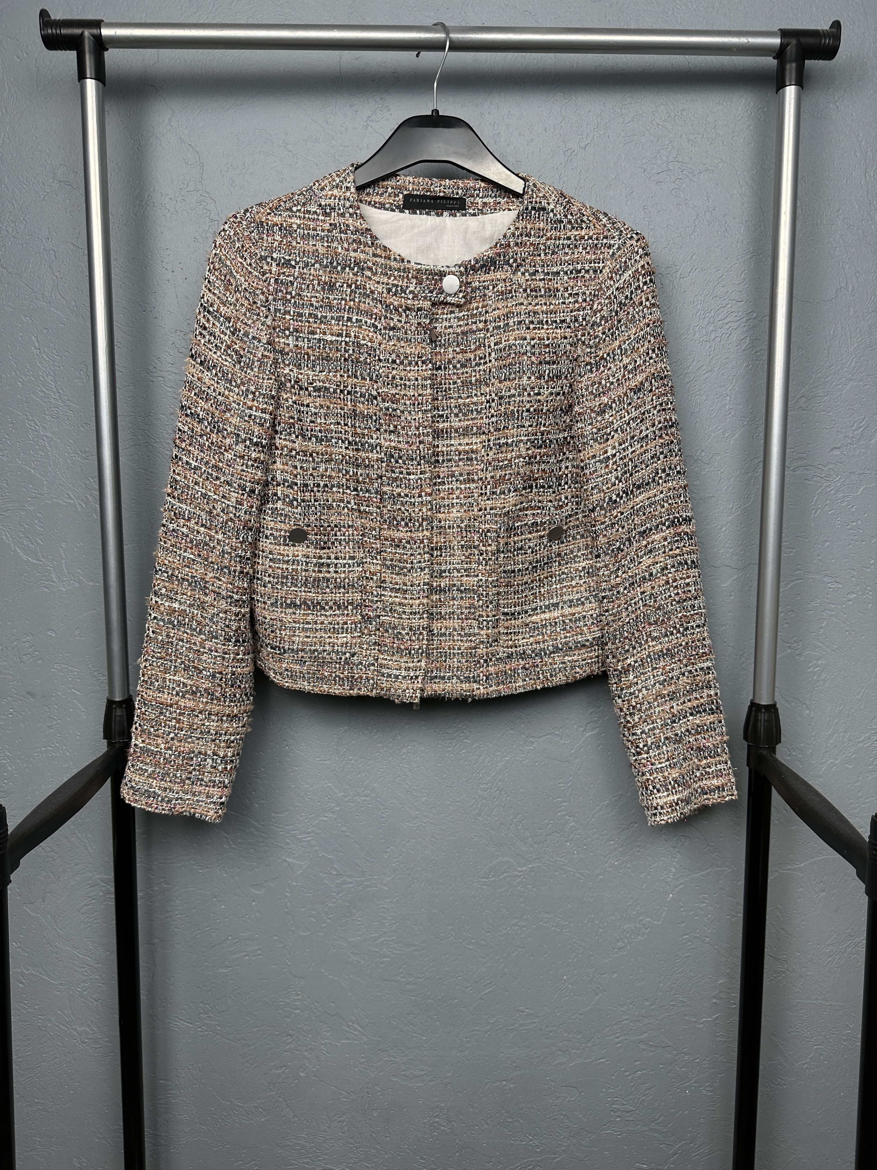 Designer Fabiana Filippi Womens Knit Jacket Size S / US 4 / IT 40 - 1 Thumbnail