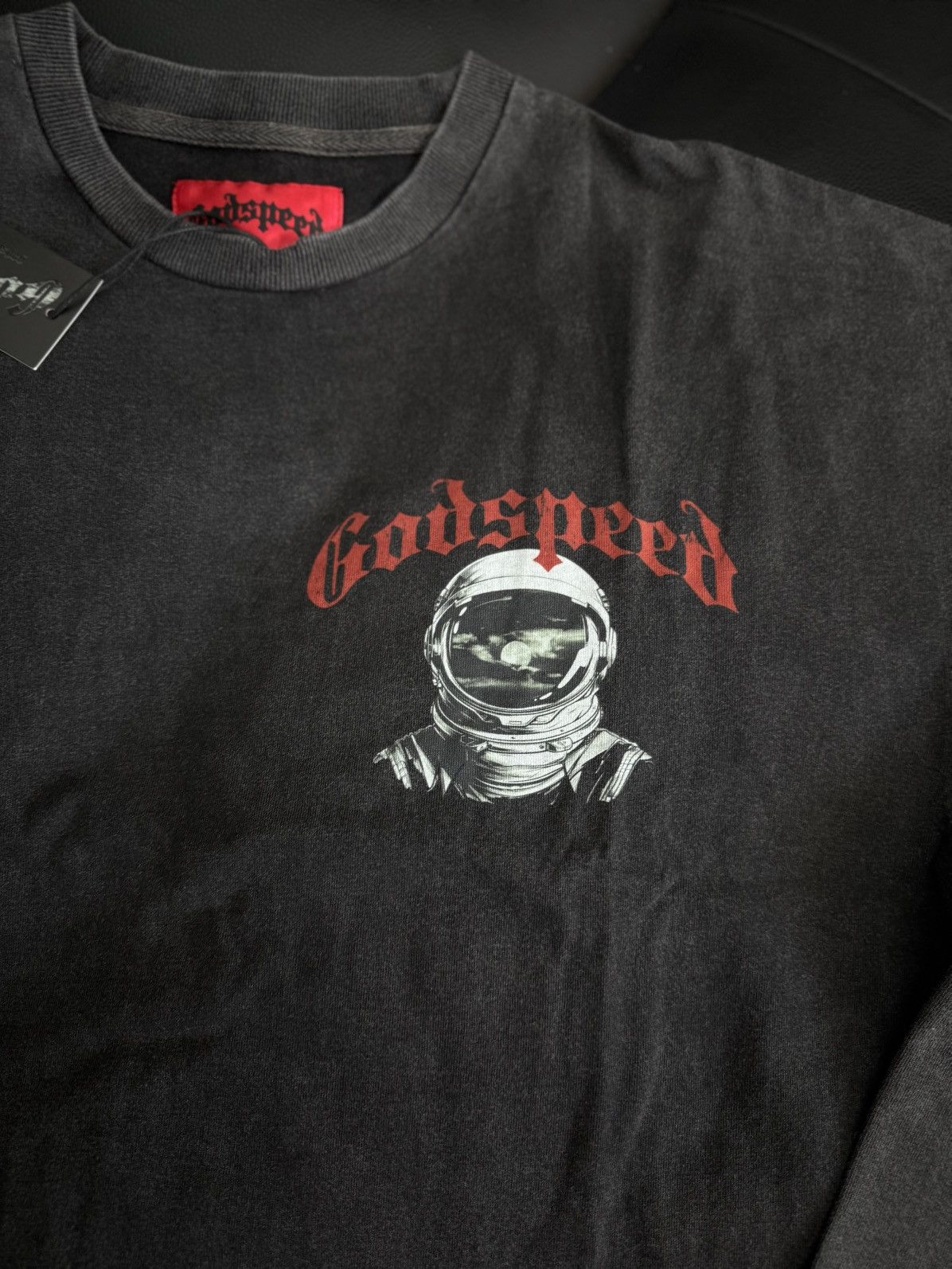 Godspeed Godspeed Moon Astronaut L/S Tee Shirt Size Large (NEW) Size US L / EU 52-54 / 3 - 4 Thumbnail