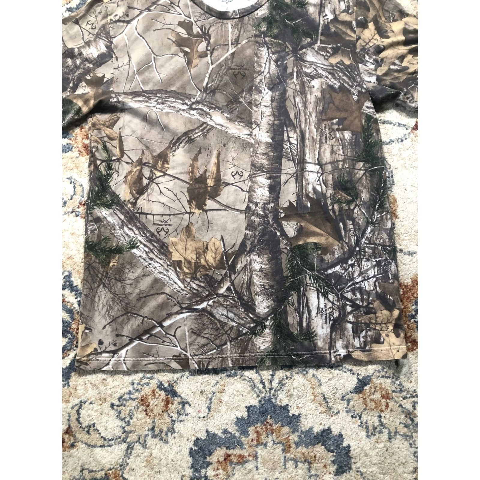 Realtree Fox Shirt Mens Large Camo Realtree Short Sleeve Crewneck Outdoor Hunting Tee Size US L / EU 52-54 / 3 - 5 Thumbnail
