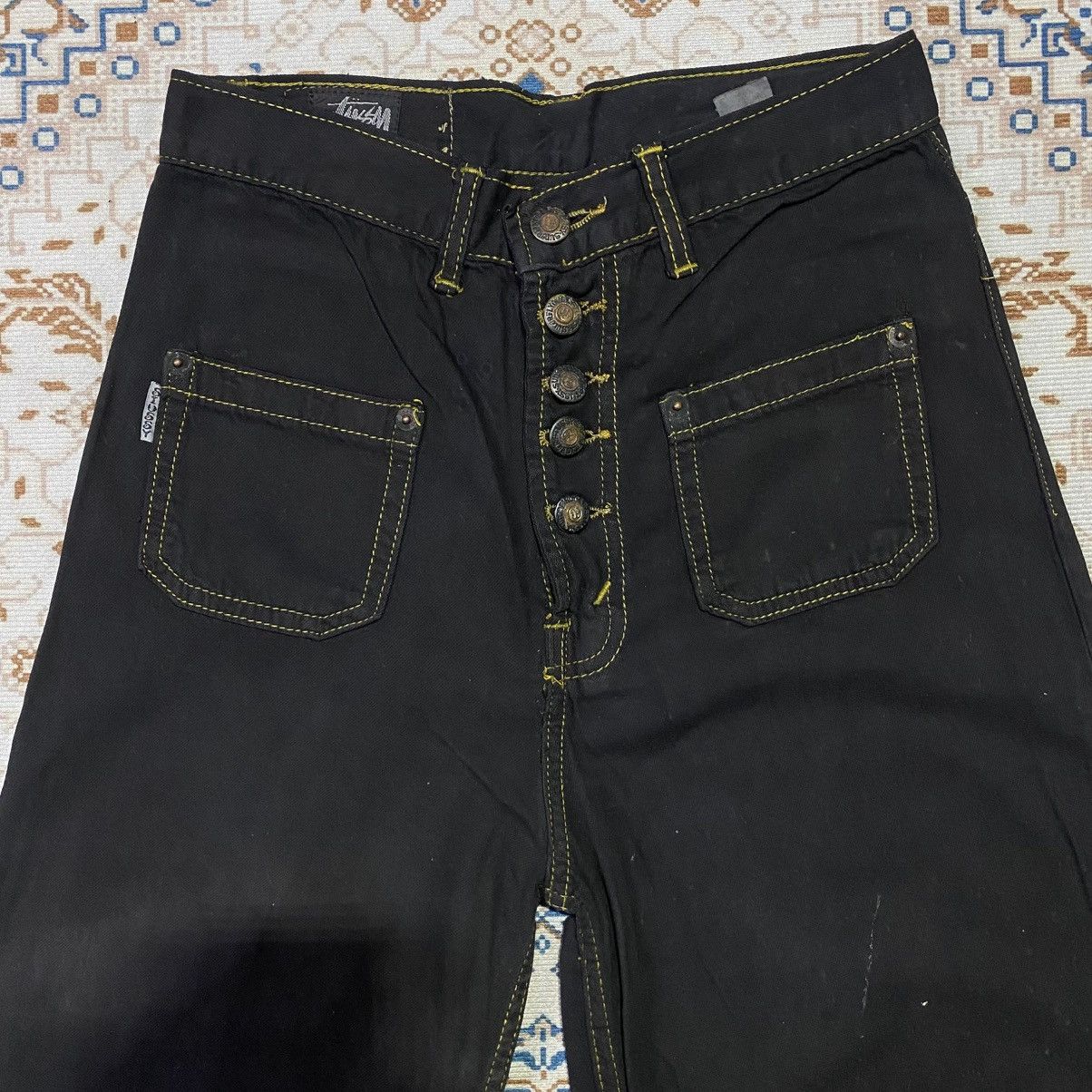 Stussy × Vintage Stussy Mom Jeans Pants Size 26" / US 2 / IT 38 - 3 Thumbnail