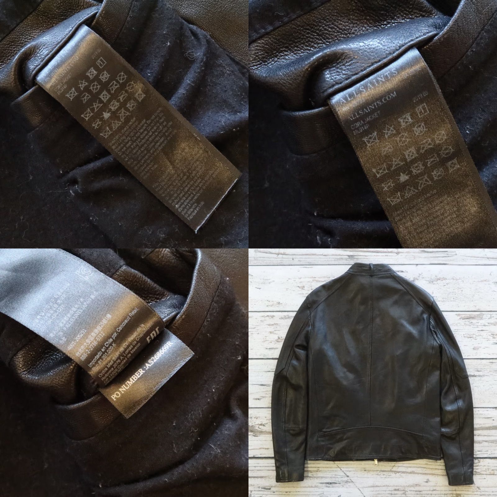 Allsaints **Black Leather All Saints Cafe Racer Motorcycle Jacket Size S** User: Vintage Black Leather All Saints Cafe Racer Motorcycle Jacket Size S Size US S / EU 44-46 / 1 - 9 Thumbnail