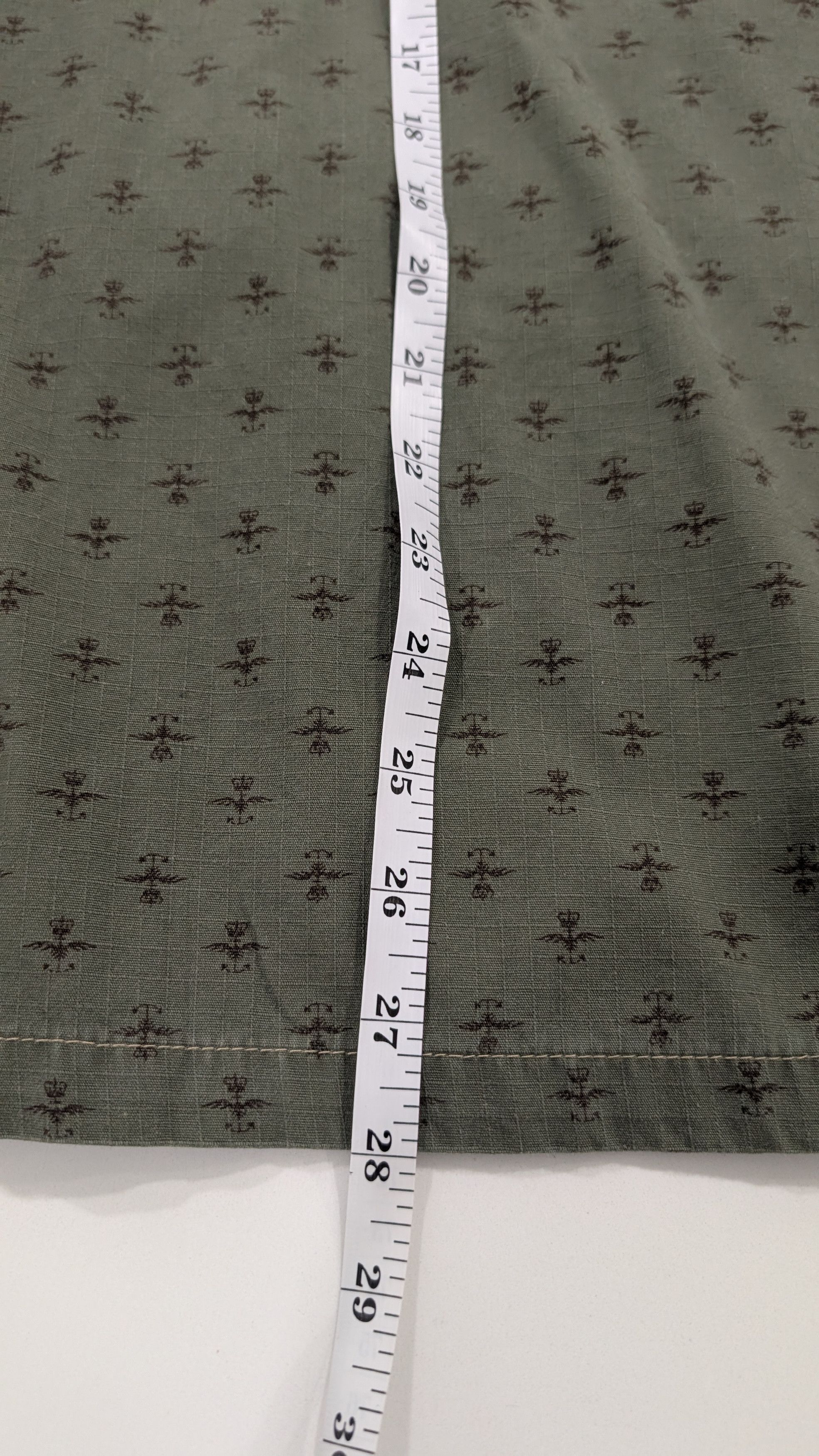 RRL Ralph Lauren RRL Evanston Camp Shirt Green Ripstop Cotton Size M Size US M / EU 48-50 / 2 - 8 Thumbnail