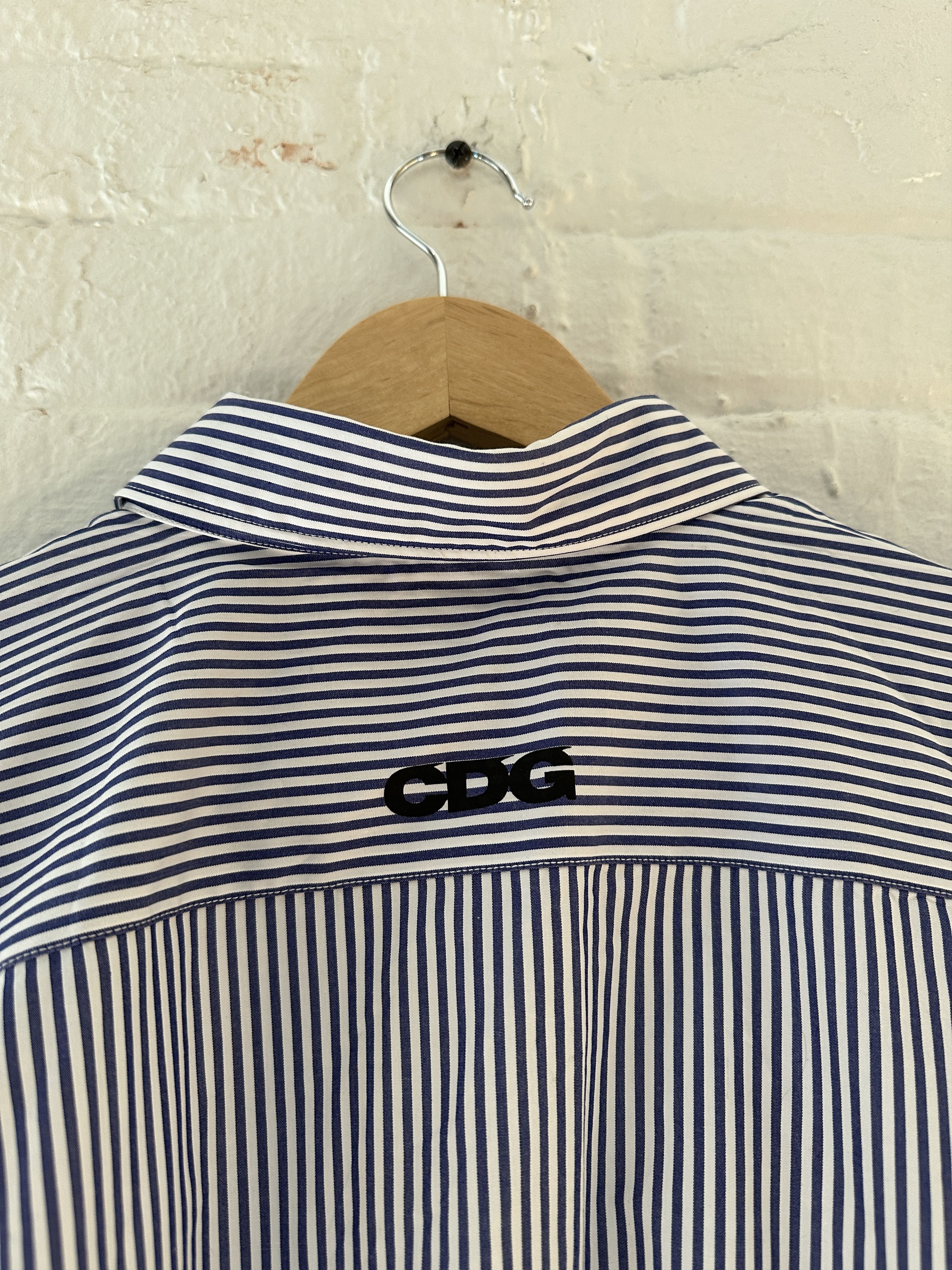 Comme des Garcons Comme des Garcons CDG Striped Button Up Shirt Size US L / EU 52-54 / 3 - 4 Thumbnail