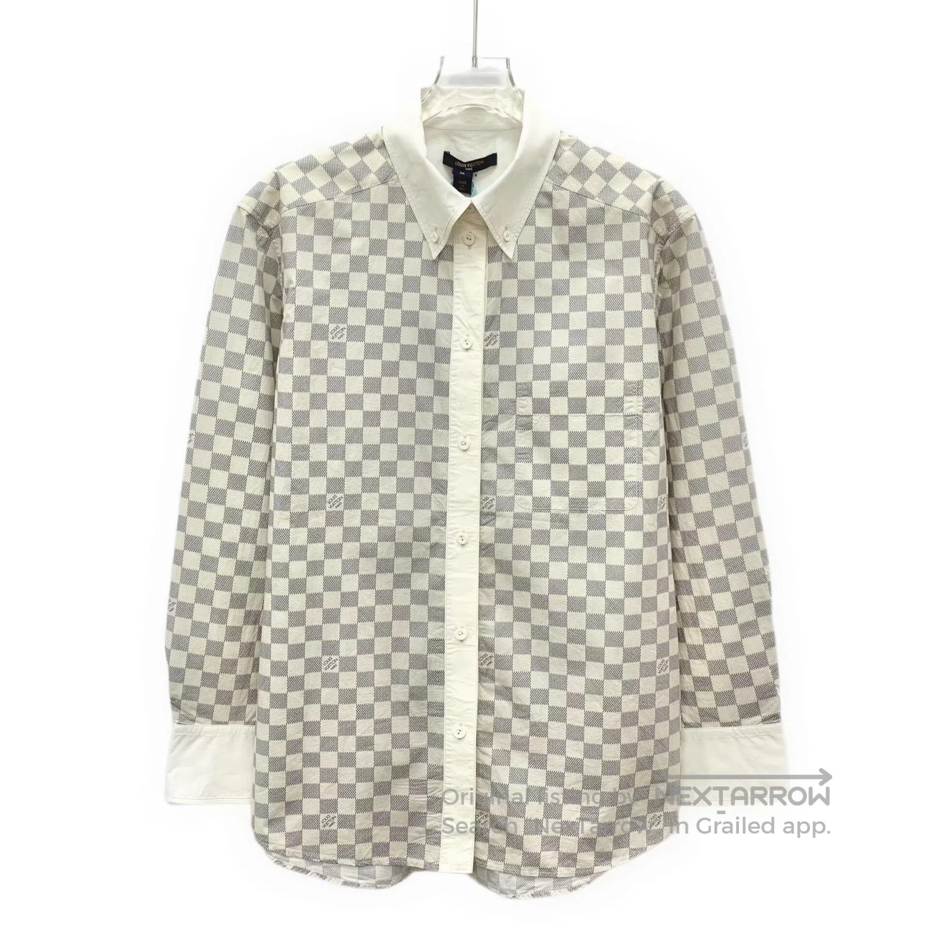 Louis Vuitton Louis Vuitton Color-blocked checkered cotton collar single Size XS / US 0-2 / IT 36-38 - 1 Thumbnail