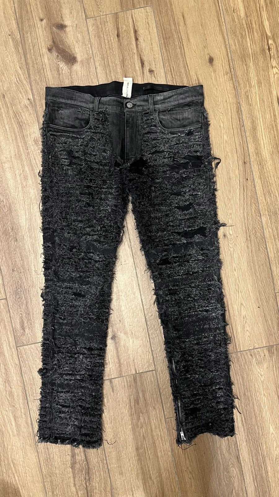 1017 ALYX 9SM × Blackmeans Alyx Blackmeans Denim Jeans Distressed Size US 34 / EU 50 - 1 Thumbnail