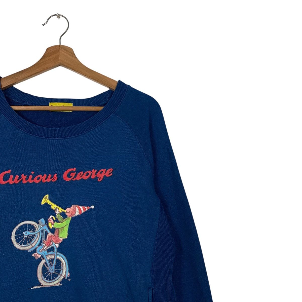 Vintage CURIOUS GEORGE Graphic Crewneck Sweatshirt #3627-C166 Size US M / EU 48-50 / 2 - 4 Thumbnail