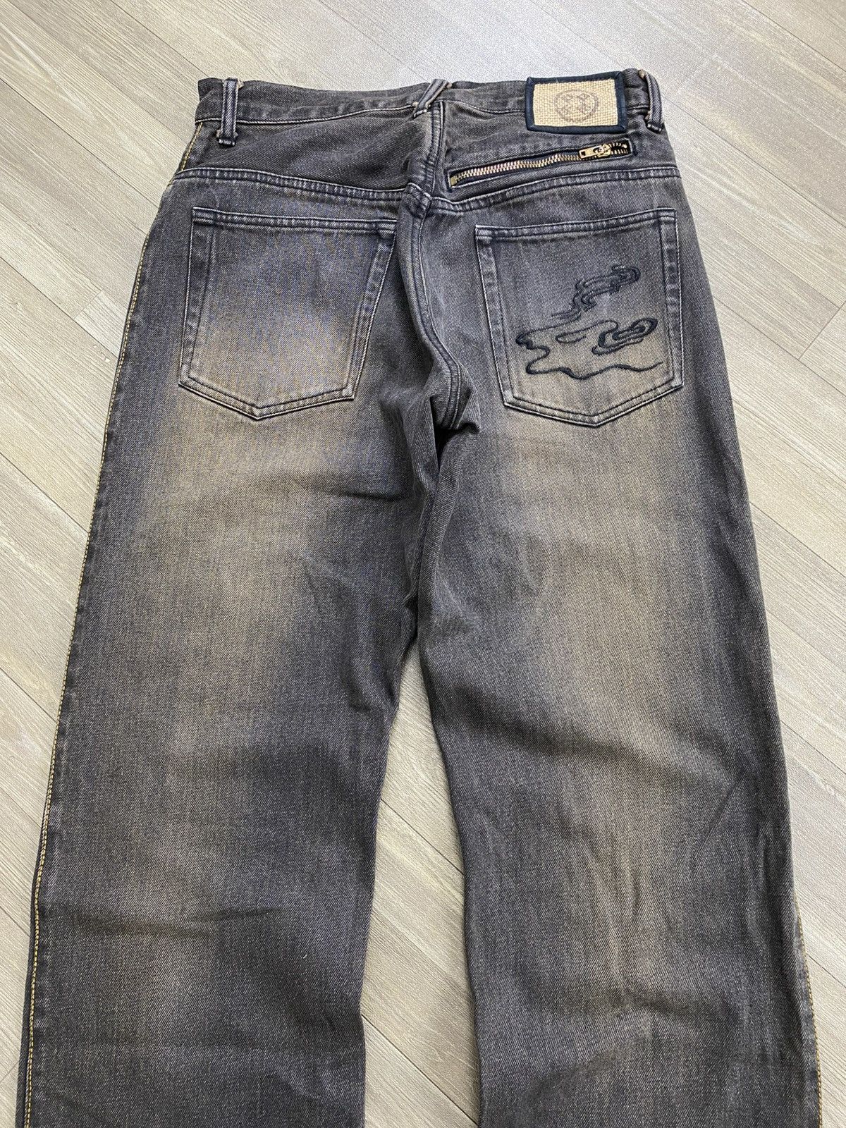 PPFM Vintage PPFM Sukajan Koi Fish Embroidery Samurai Style Jeans Size US 28 / EU 44 - 19 Thumbnail