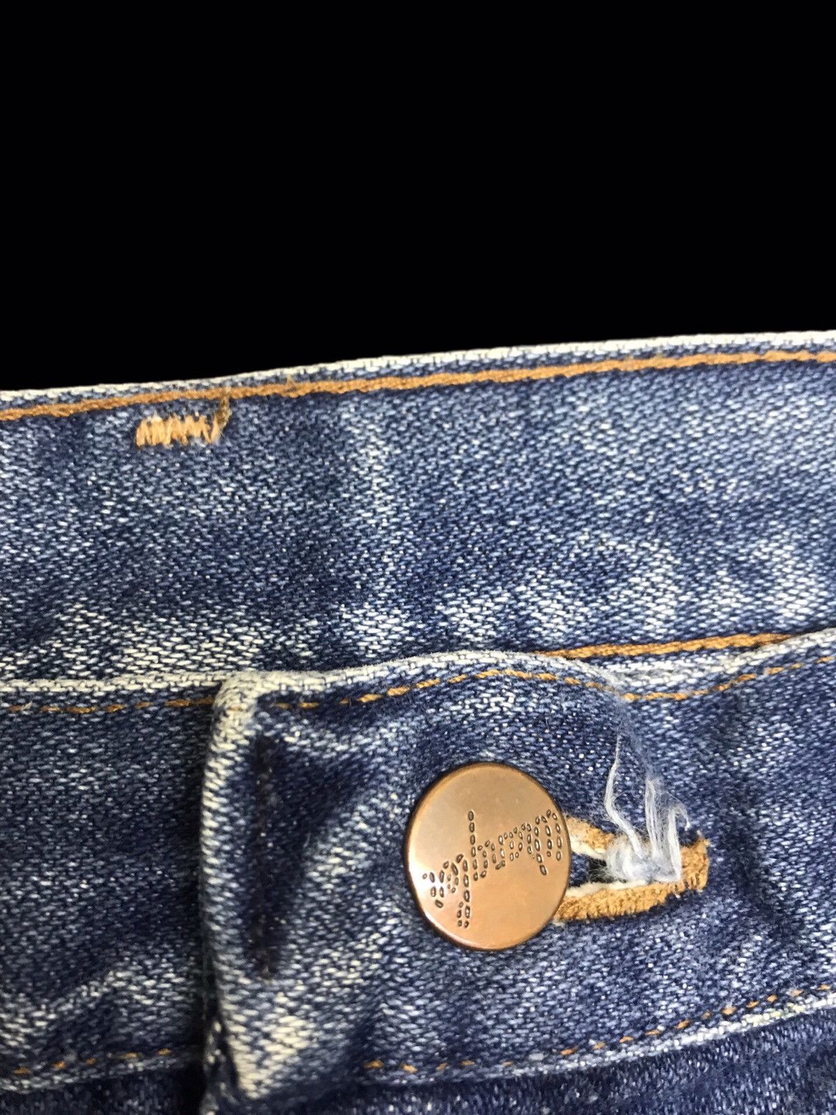 Vintage × Wrangler 💥VINTAGE 70s💥Wrangler 13MWZR Blue Denim F150 Size US 28 / EU 44 - 7 Thumbnail
