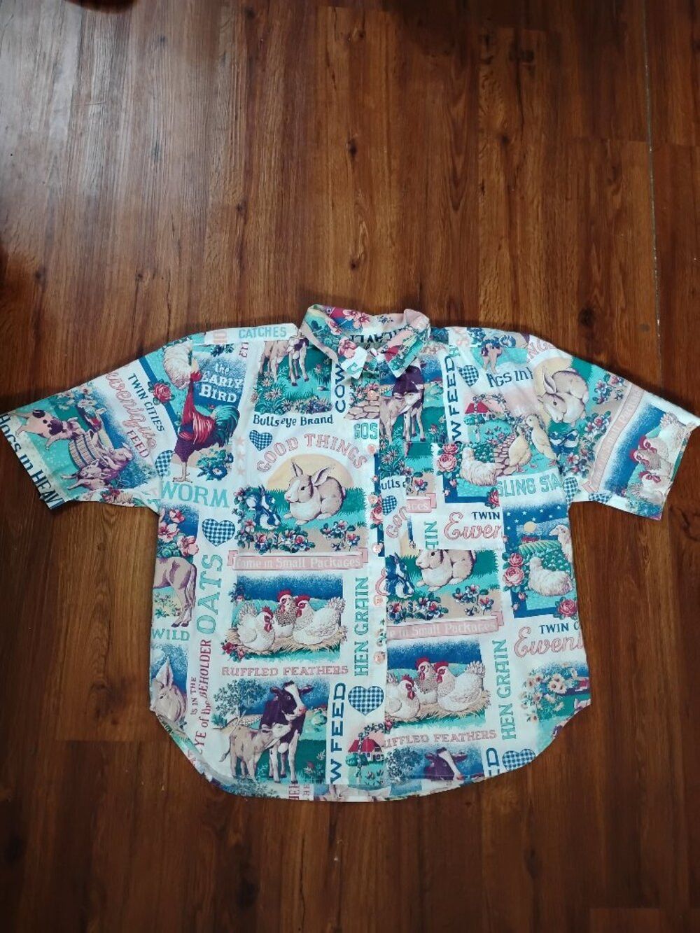 Other Vintage Tap & Co. Cottage Core AOP Button Shirt Size XXL / US 16-18 / IT 52-54 - 2 Thumbnail